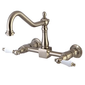 Elements of Design Hot Springs Oil-Rubbed Bronze 2-Handle Wall-Mount Bridge Handle Kitchen Faucet Elements of Design Hot Springs Oil-Rubbed Bronze 2-Handle Wall-Mount Bridge Handle Kitchen Faucet