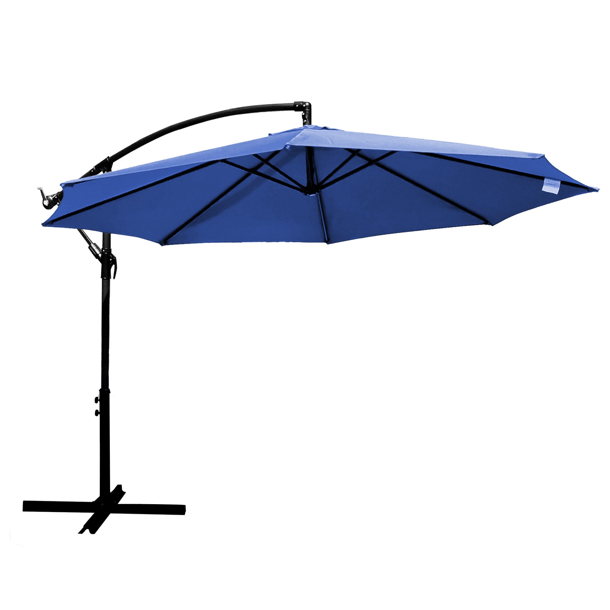 Fun Orange FUNHWCP41 10-Feet Steel Blue No-tilt Cantilever Patio Umbrella