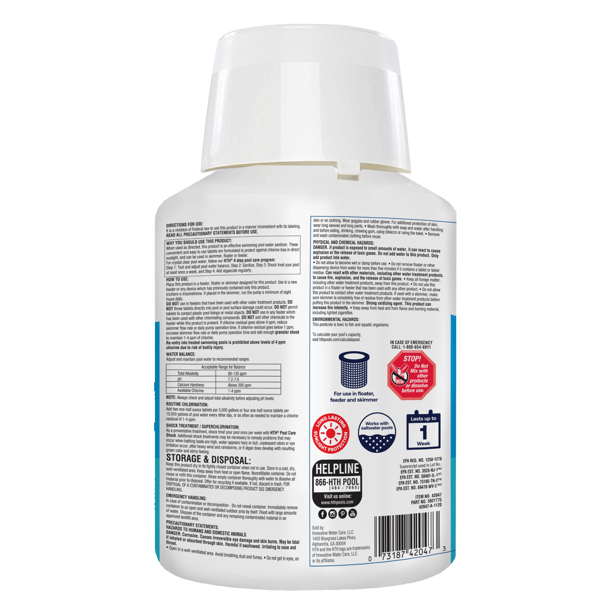 HTH 42031 Chlorinating-Tabs - View #2