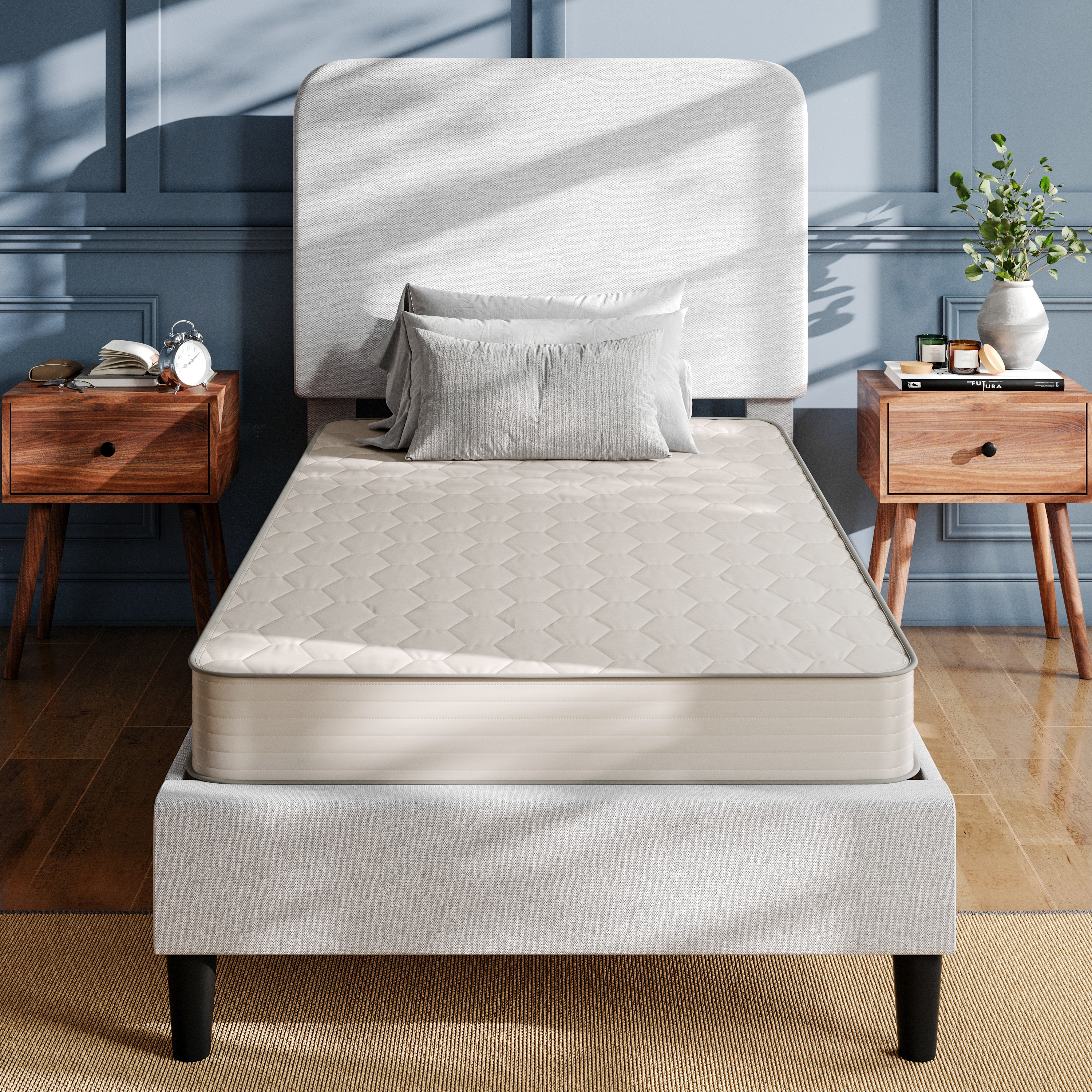 Flash Furniture 196861104725 Dream 6 Inch Hybrid Mattress; Twin XL High Density Foam and Innerspring Mattress in a Box; CertiPur-US Certified Foam