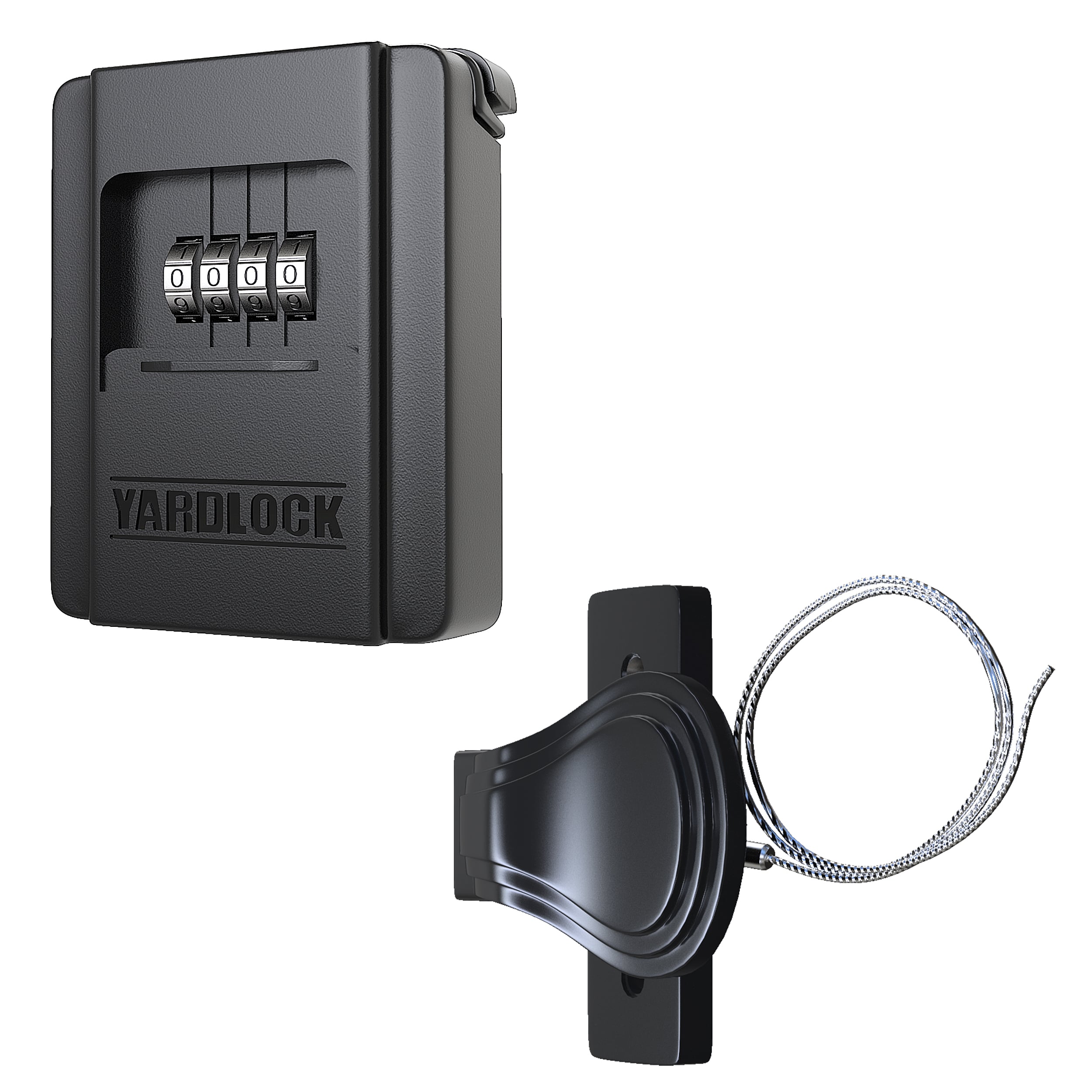 YARDLOCK MBX-2018S-3ESF black Zinc alloy Combination Door Lock Storage Shed