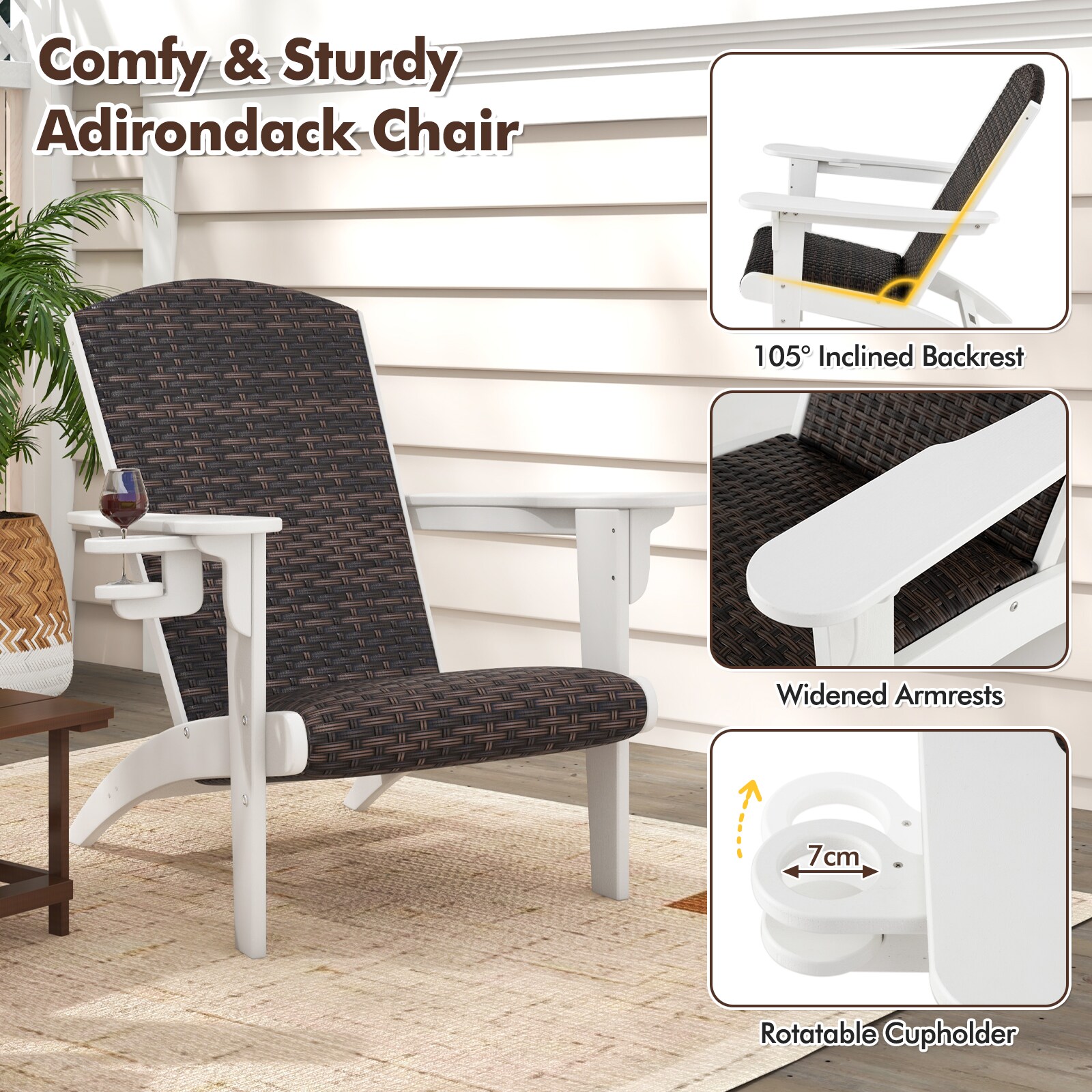 Forclover ASE-637BK Patio-Chairs - View #2