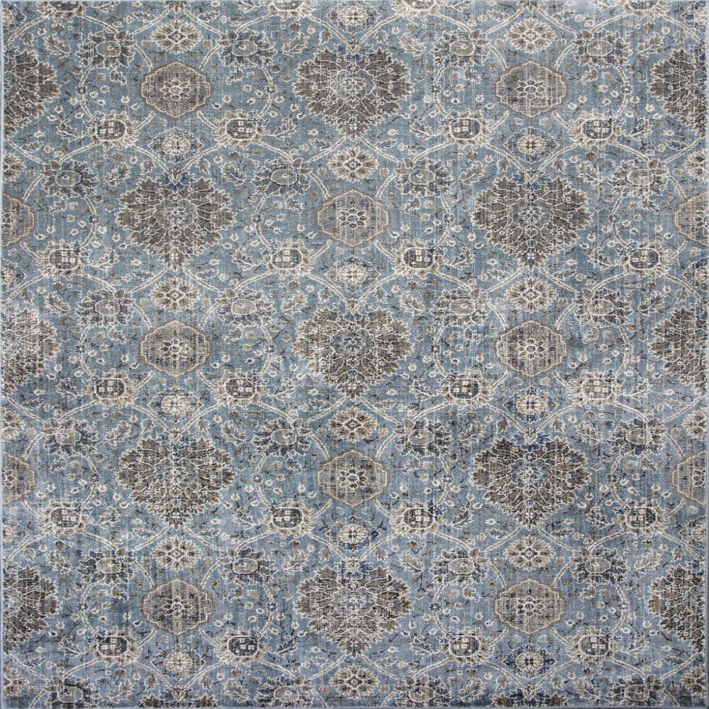 HomeRoots 350113 Bernadette 7 x 11 Rag Slate Indoor Distressed/Overdyed Area Rug