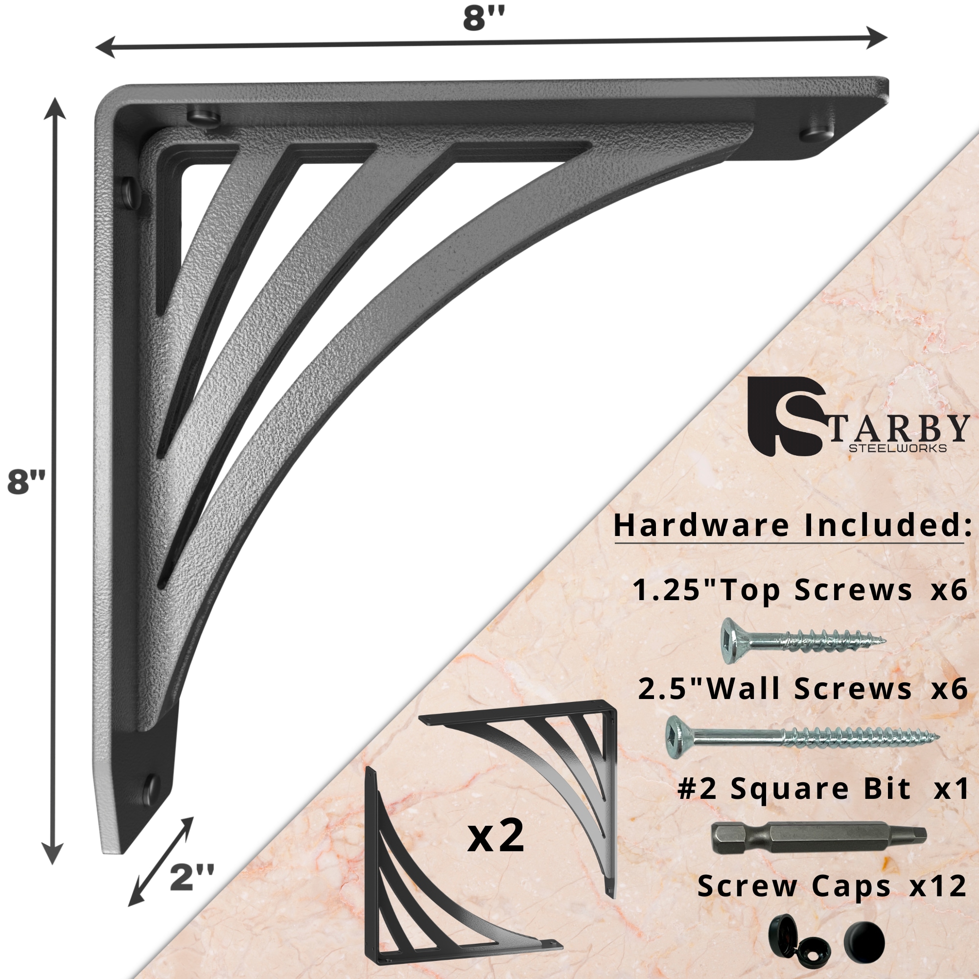 STARBY SB-RAVENEL-8 Shelving-Hardware - View #3