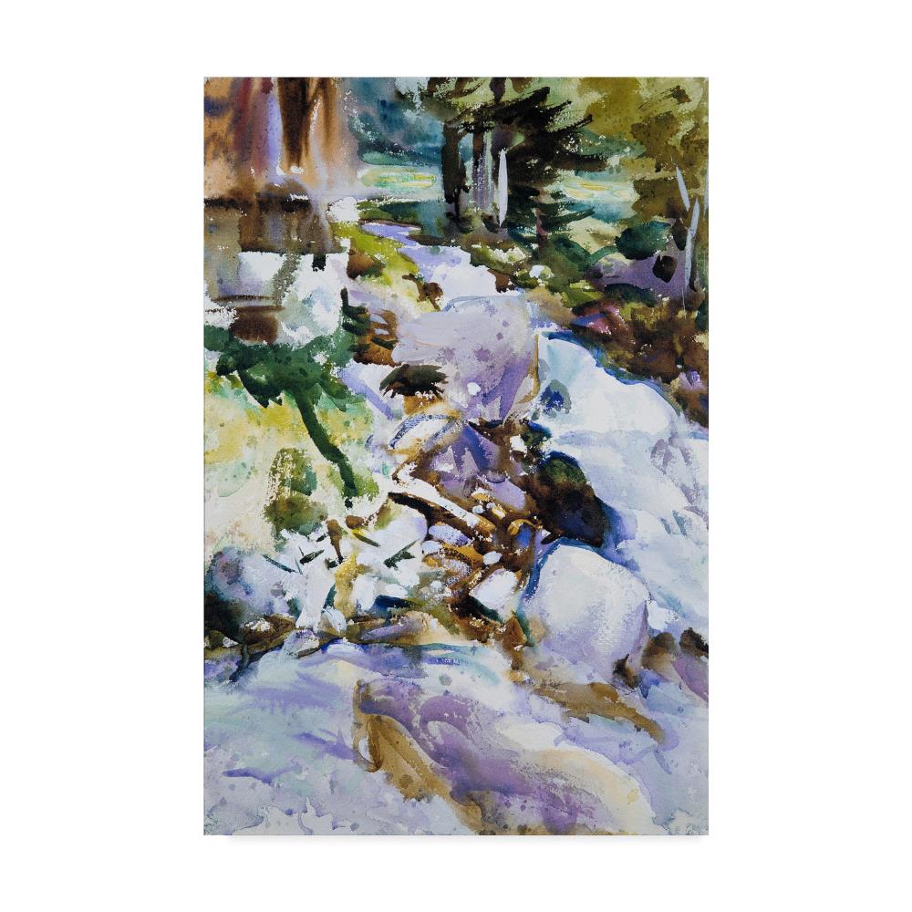 Trademark Fine Art BL02201-C2232GG Framed 32-in H x 22-in W Abstract Print on Canvas
