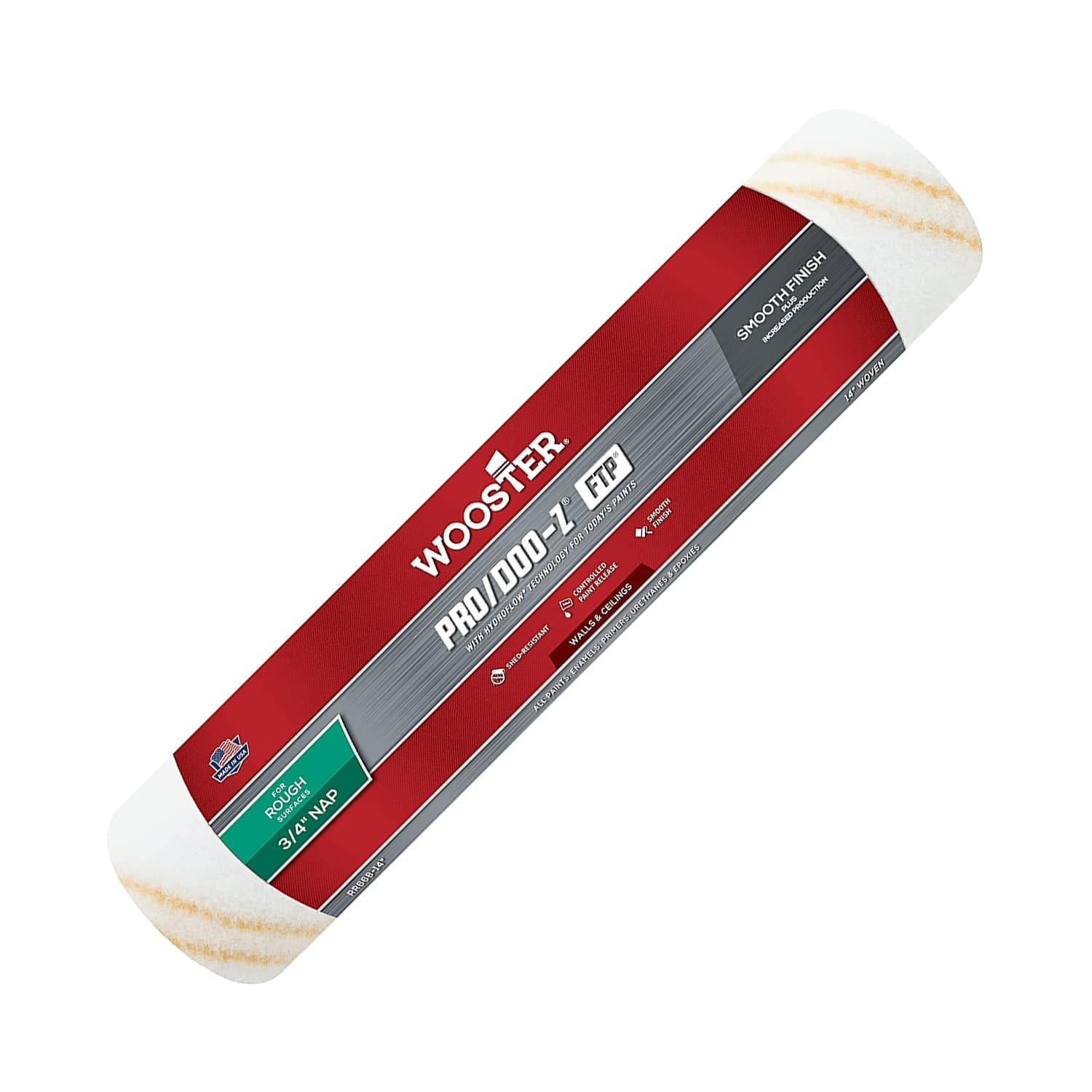 Wooster RR668-14 Genuine 14in Pro/Doo-Z FTP 3/4in Nap Roller Cover - RR668-14