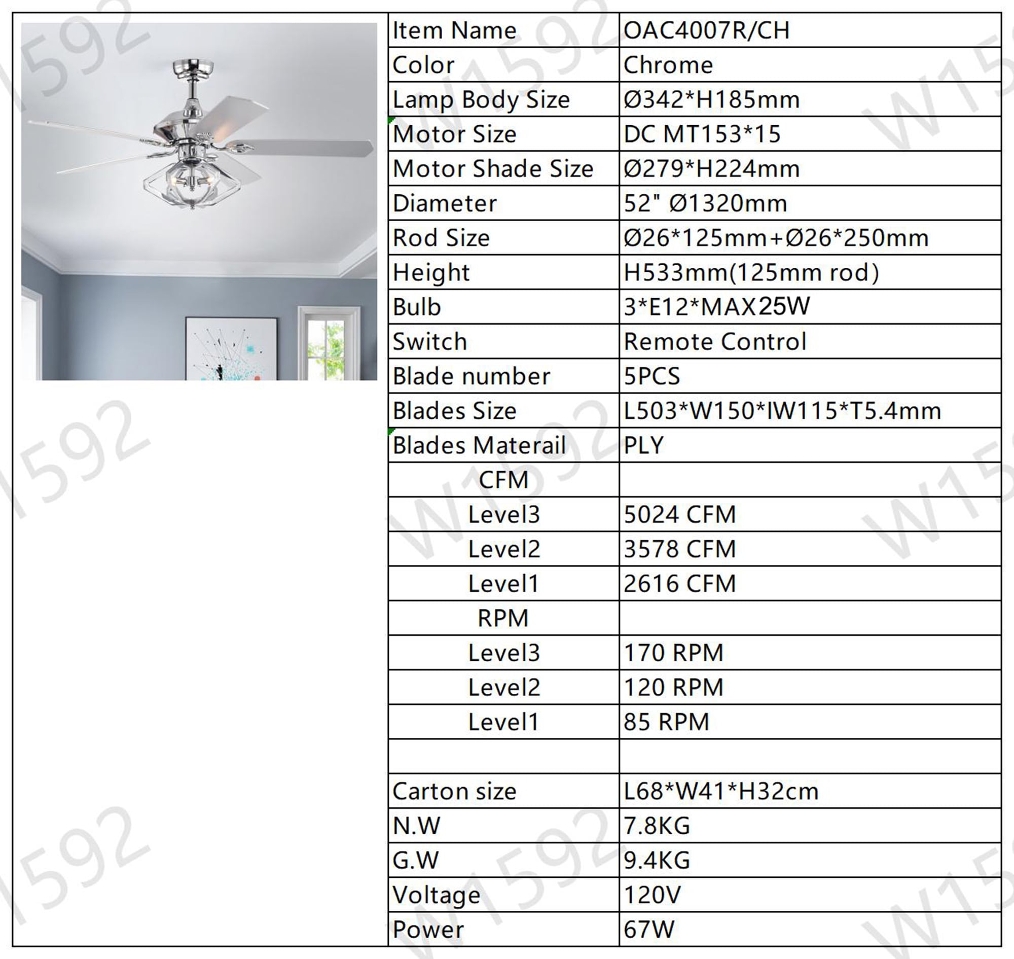Bybafun YB5700121 Ceiling-Fans - View #7