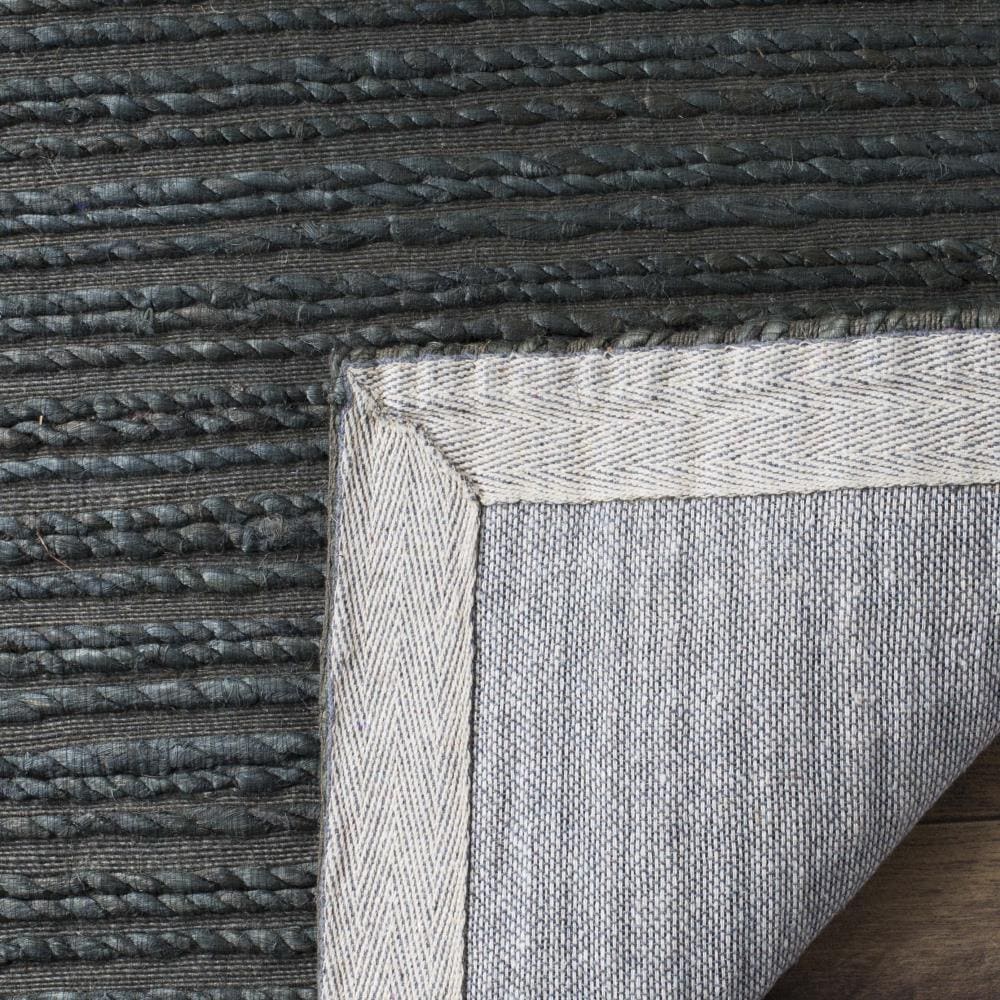 Cape Cod Dark Green Square Cotton Area Rug