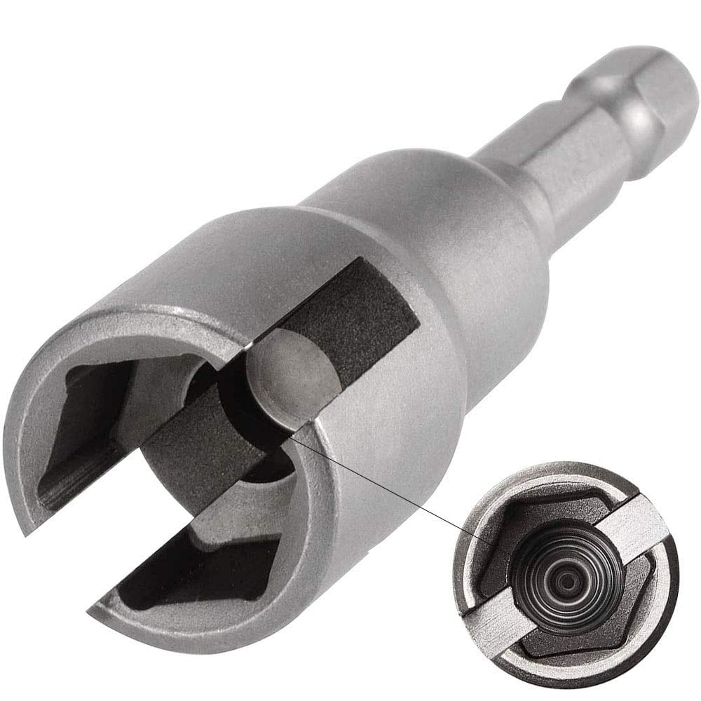 SenQWFa  Wing Nut Driver Set Power Drill Bit Socket Wrench Tool 1 quarter Hex Shank for Panel Nuts Screws Eye C Hook Bolt Q Hanger