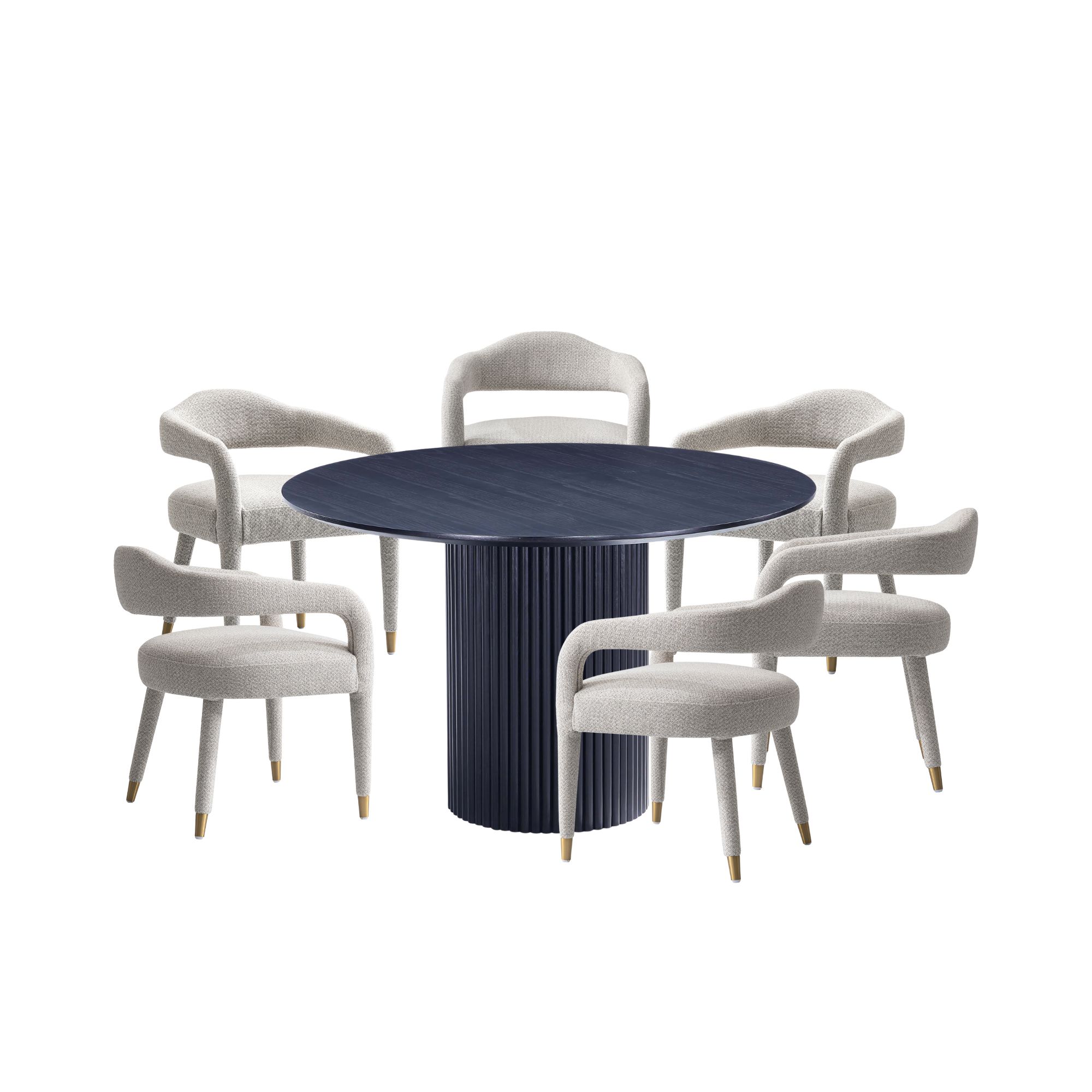 Manhattan Comfort 6-DT05DC093AR-BKSL Dining-Sets - View #2