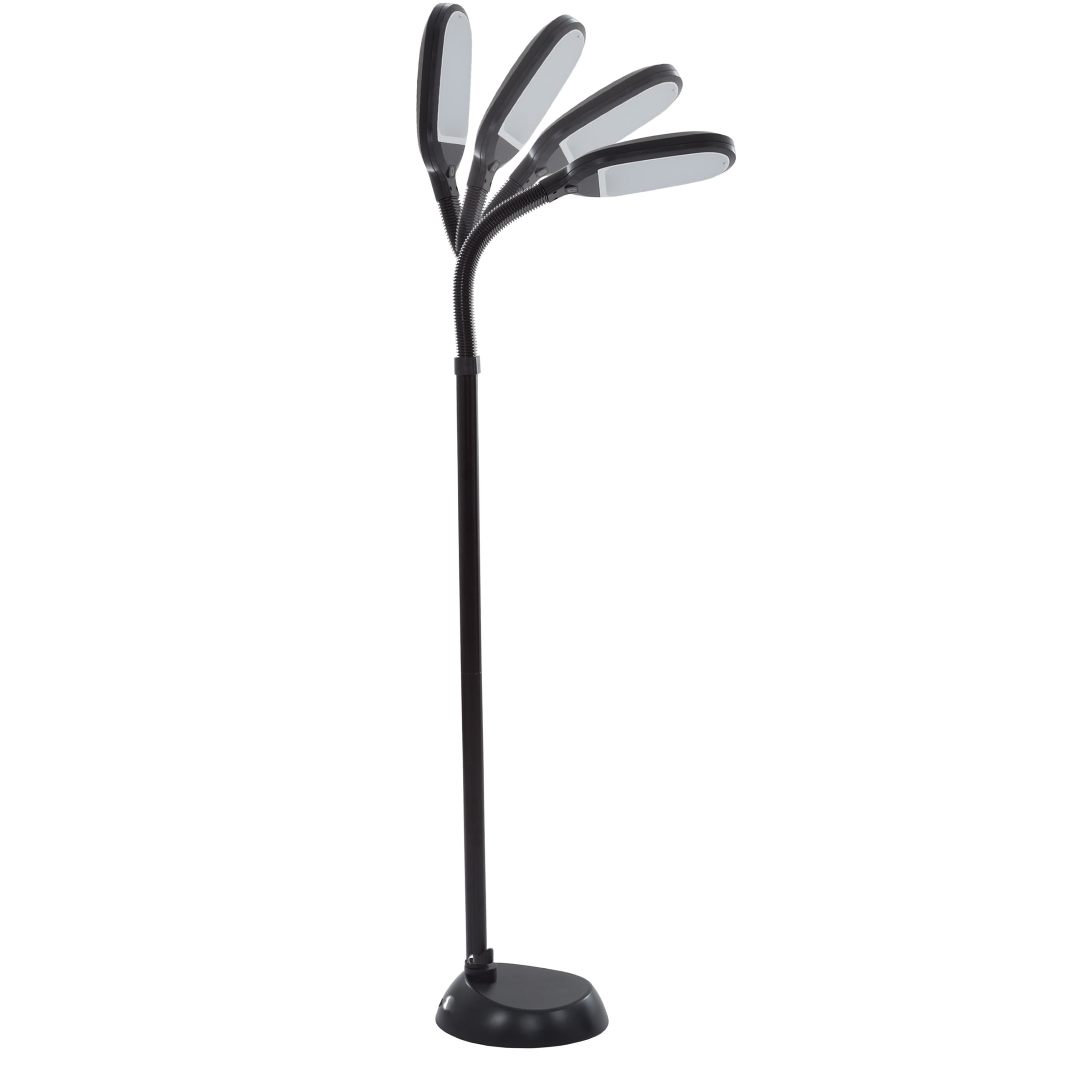 Hastings Home Natural Daylight LED Floor Lamp 60-in Black Arc