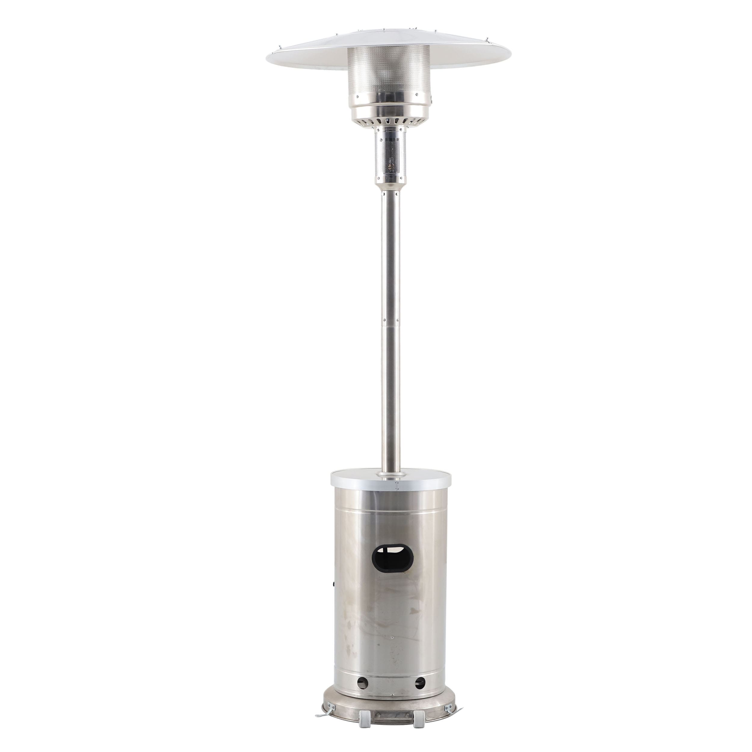 Master Forge 48000-BTU Stainless Steel Stainless Steel Floorstanding Liquid Propane Patio Heater