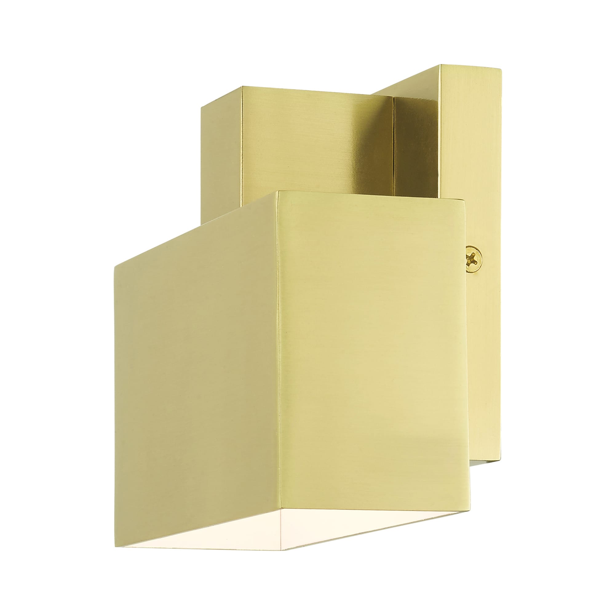 Sleek Lynx Satin Brass and Black Outdoor Wall Sconce