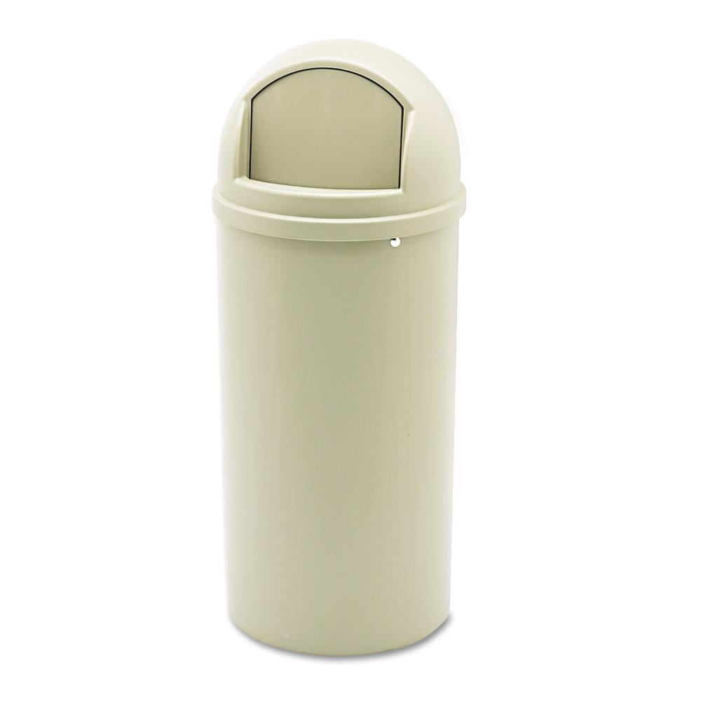 Rubbermaid Commercial Trash Can,Rectangular,24 gal.,Beige 1883553, 1 - Fred  Meyer
