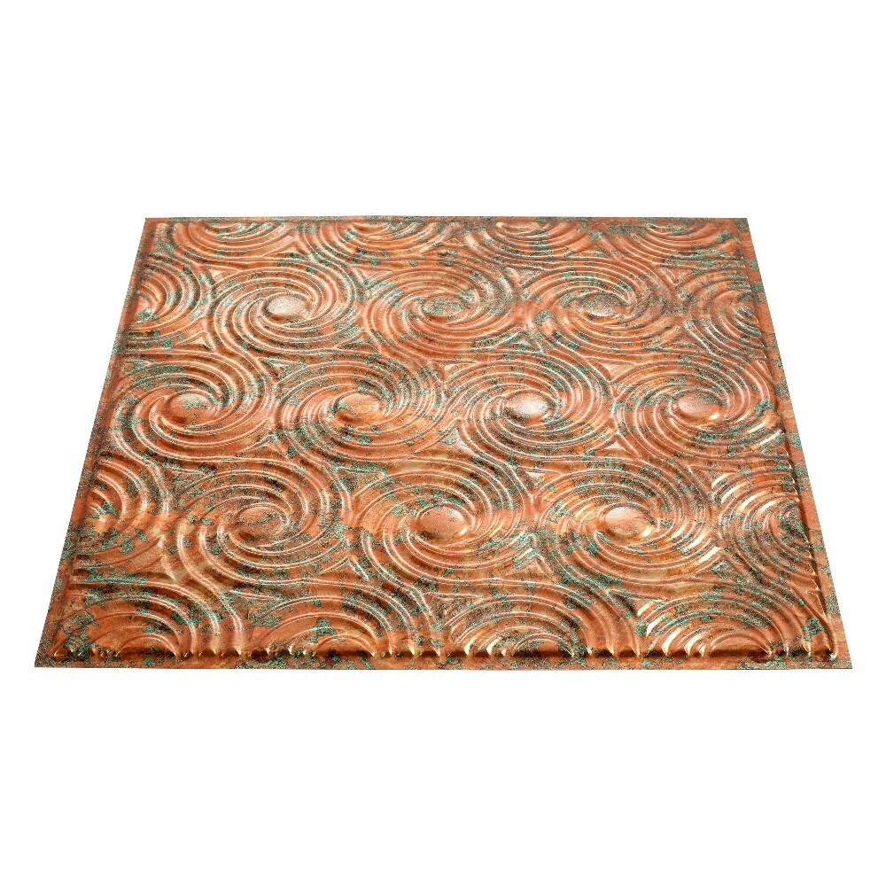 Fasade G72-11 24-in x 24-in Cyclone Copper Fantasy PVC Surface-mount Ceiling Tile (1-Pack, 4-sq ft / Case)