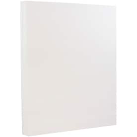 Jam Paper Strathmore Cardstock 8.5 x 11 80lb Bright White Linen 250/Box 144000B