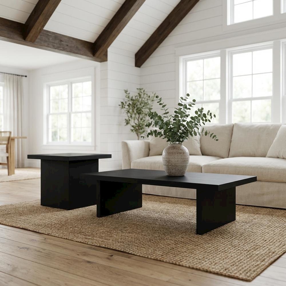 FurniFact BO3942133WHT Accent-Table-Sets - View #2