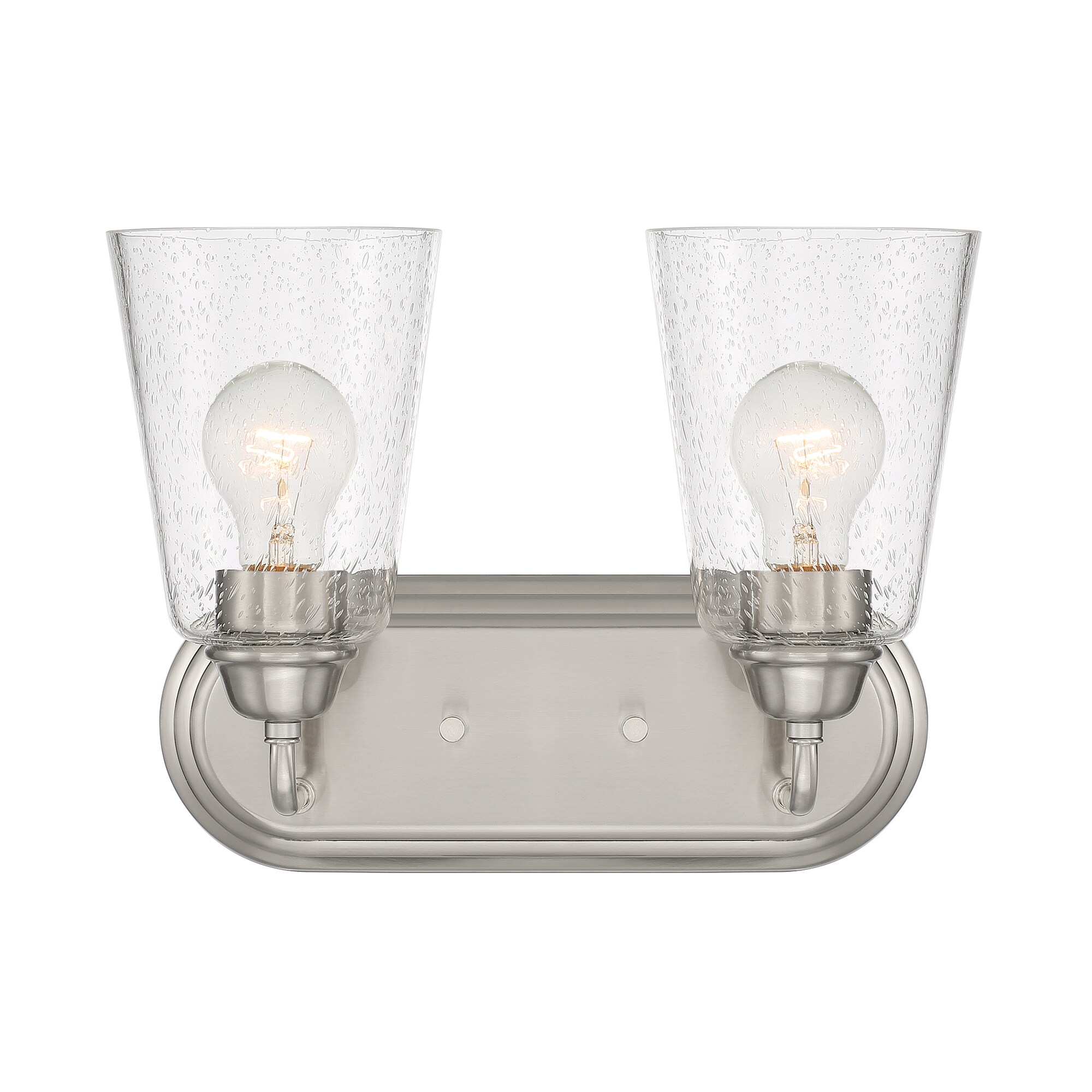 Designers Fountain D241M-2B-BN Zane 12.5-in 2 -Light Brushed Nickel Modern/contemporary Vanity light bar