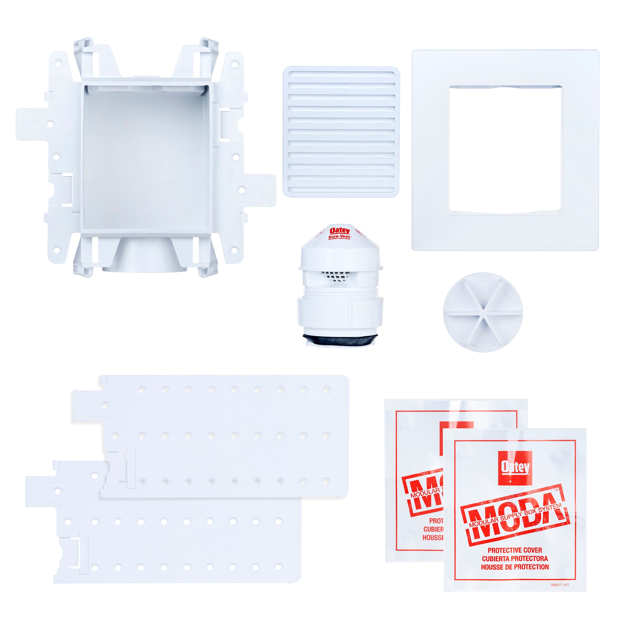 Oatey 1000000404 Plastic Air admittance valve wall box
