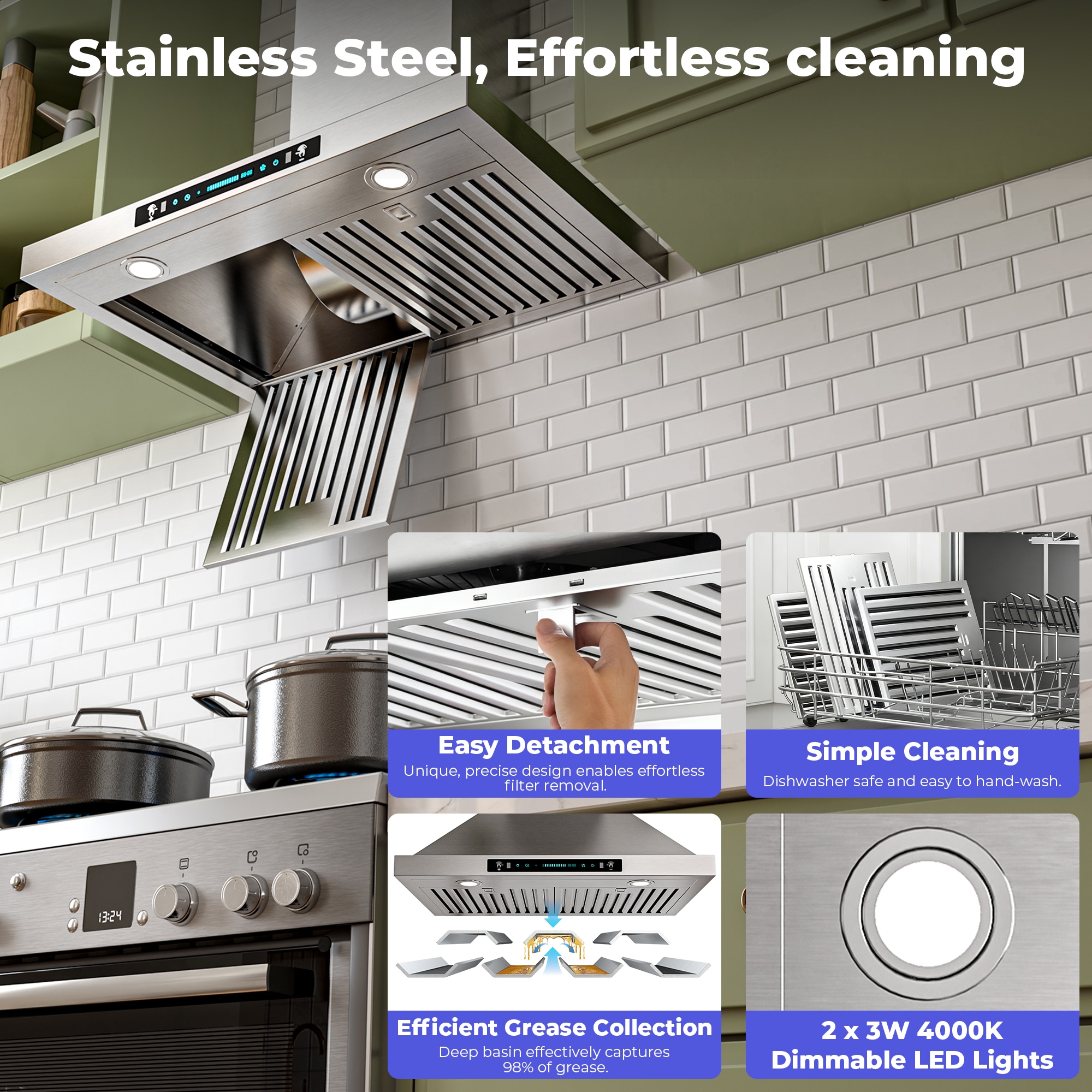 DZS DIKP02-36 Wall-Mounted-Range-Hoods - View #5