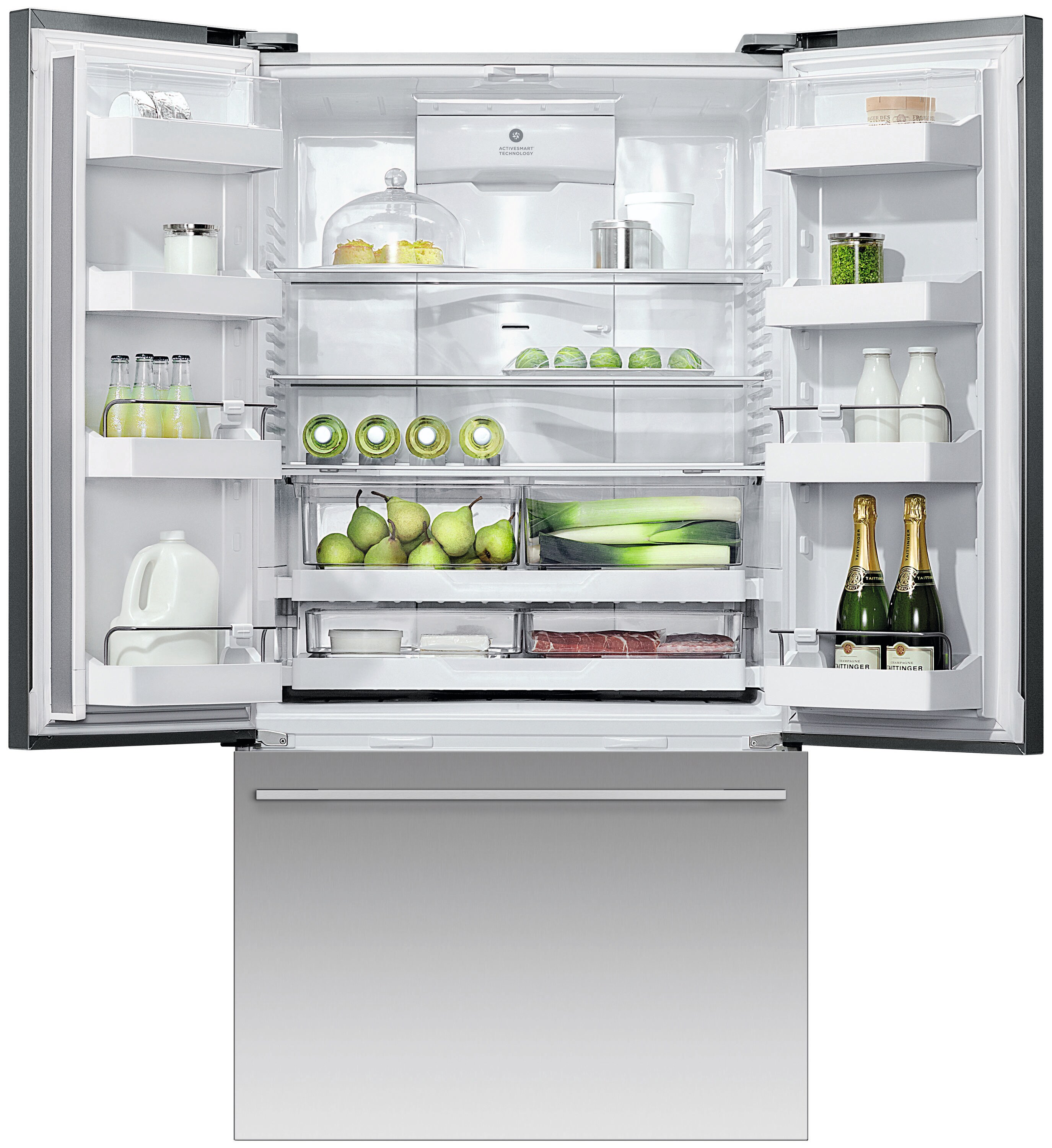 Fisher & Paykel 13.5-cu ft Counter-Depth Bottom-Freezer Refrigerator ...