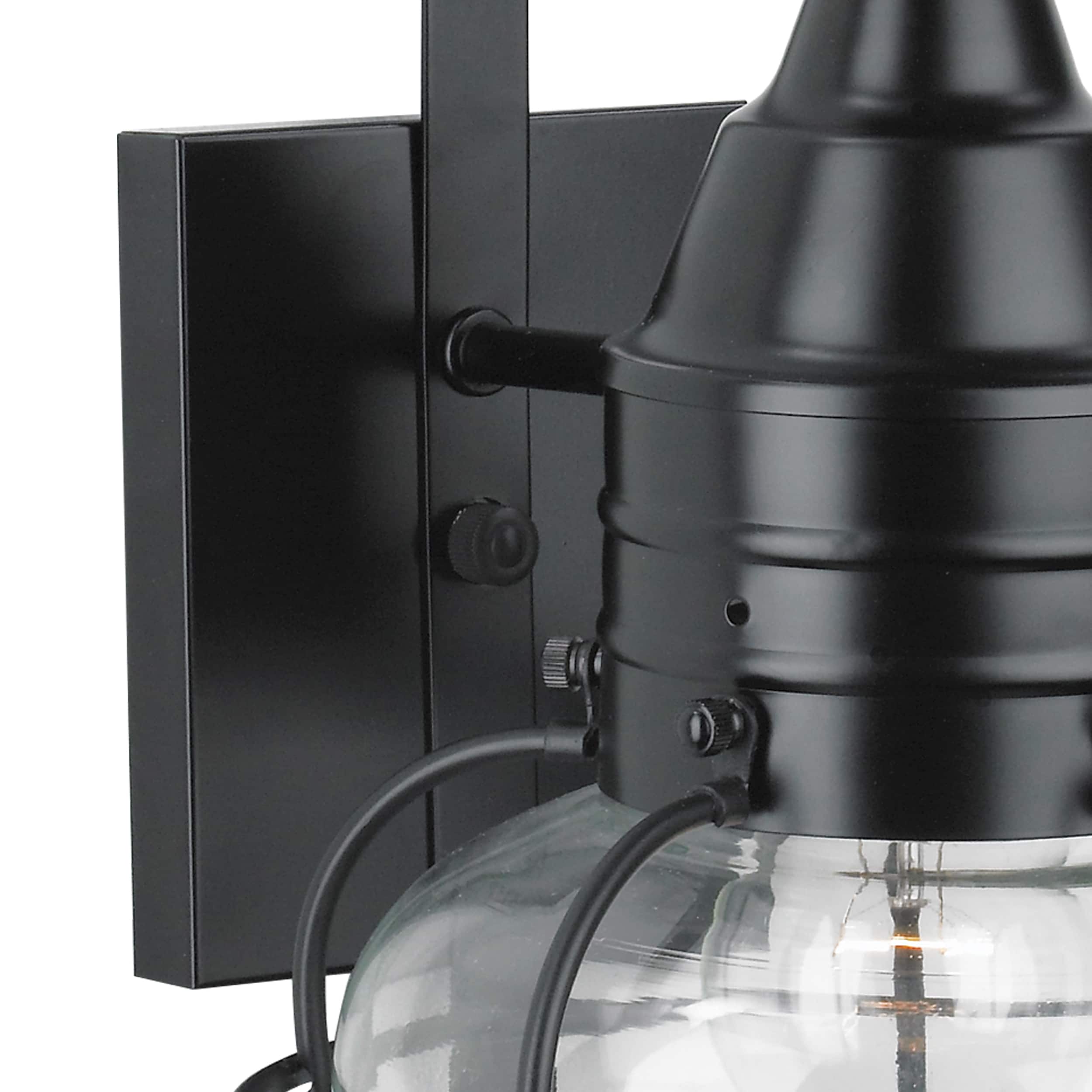 Classic Onion 16" Black Brass Outdoor Wall Lantern