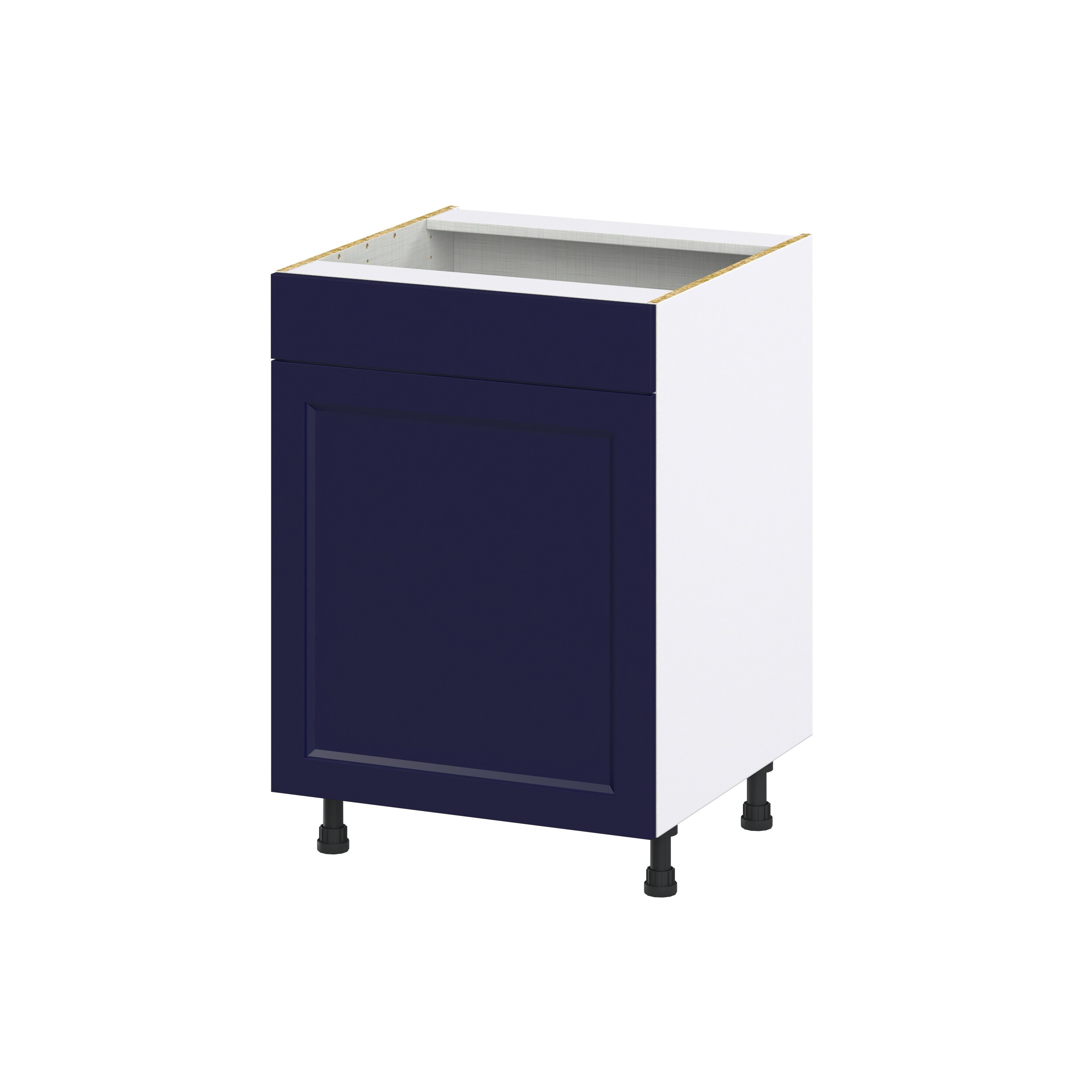 Hugo&Borg DSSB24FF(L/R)-LO Lorette 24-in W x 34.5-in H x 24-in D Navy Blue Sink Base Fully assembled Cabinet (Recessed Panel Shaker)