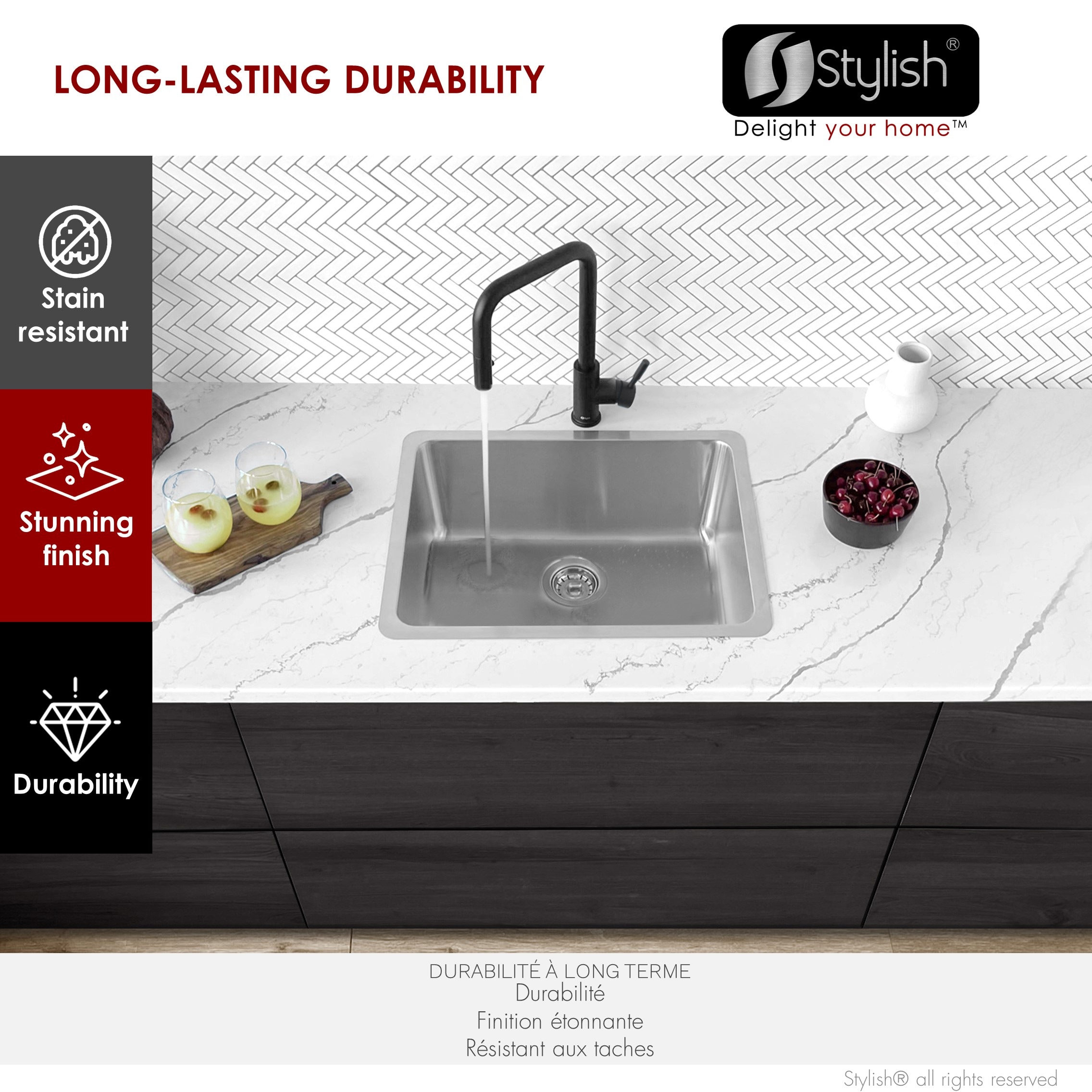 Stylish S-408T1 Kitchen-Sinks - View #11