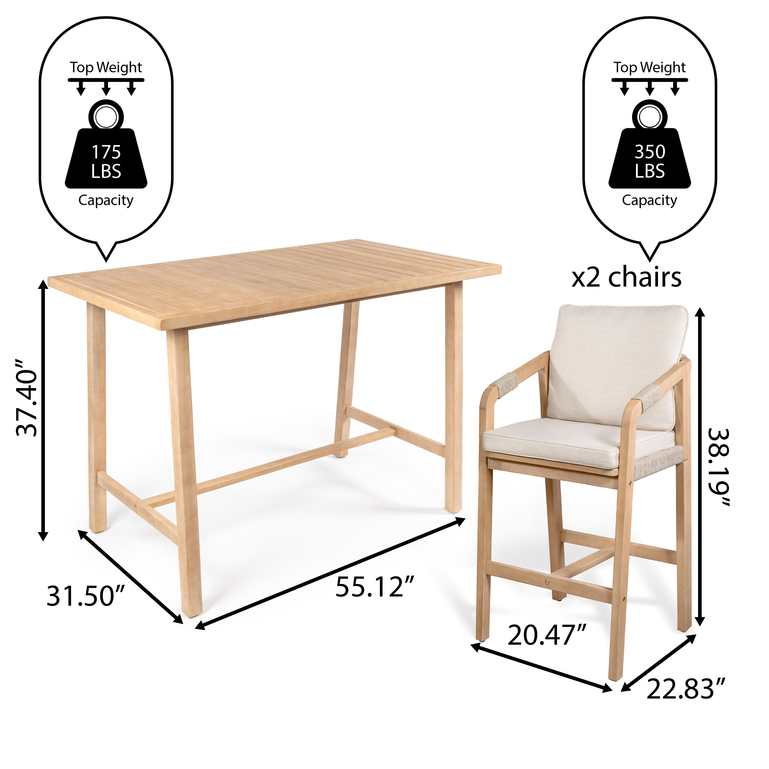 JONATHAN  Y DNG2000A-3SET Patio-Bars - View #8