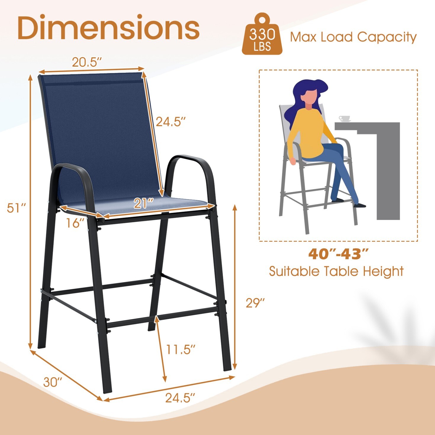 Poinic CWJ12384NY-2 Patio-Chairs - View #3