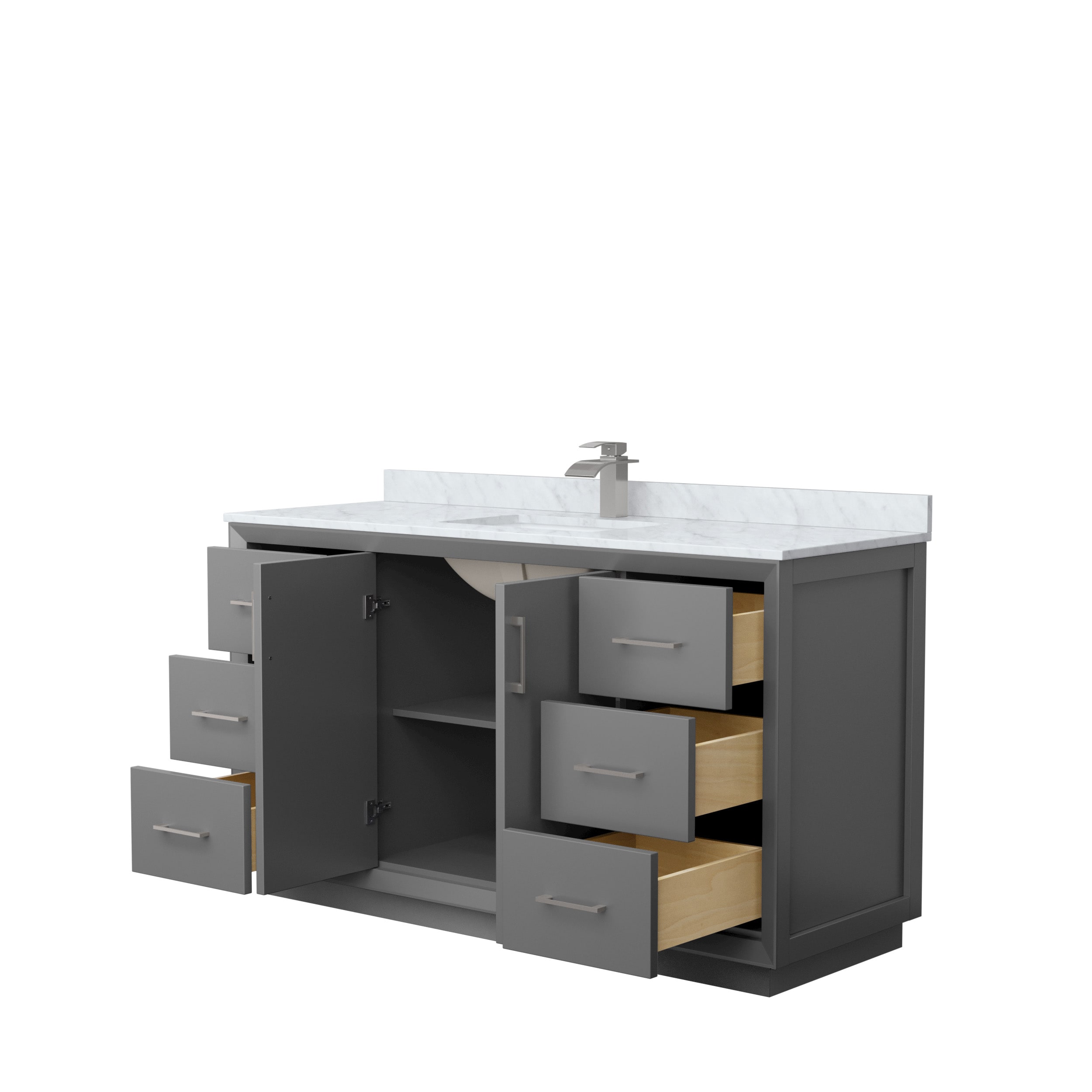Wyndham Collection WCF414160SKGCMUNSMXX Bath-Vanity-Combo - View #2