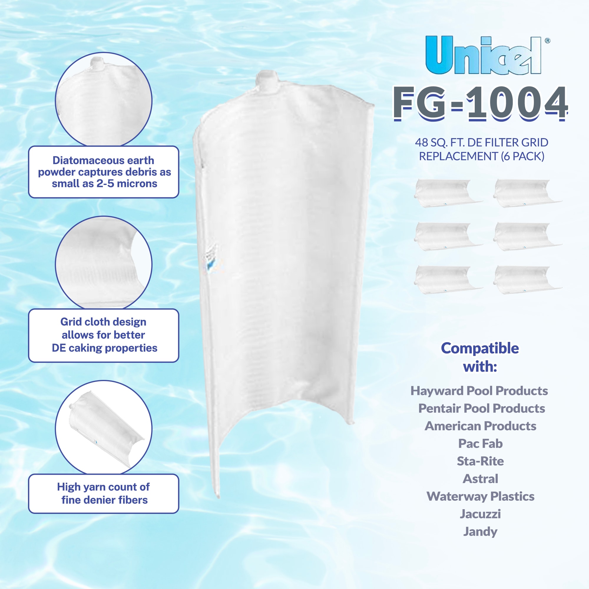 Unicel Replacement for Hayward, American, Sta Rite, Pac Fab, Jandy ...