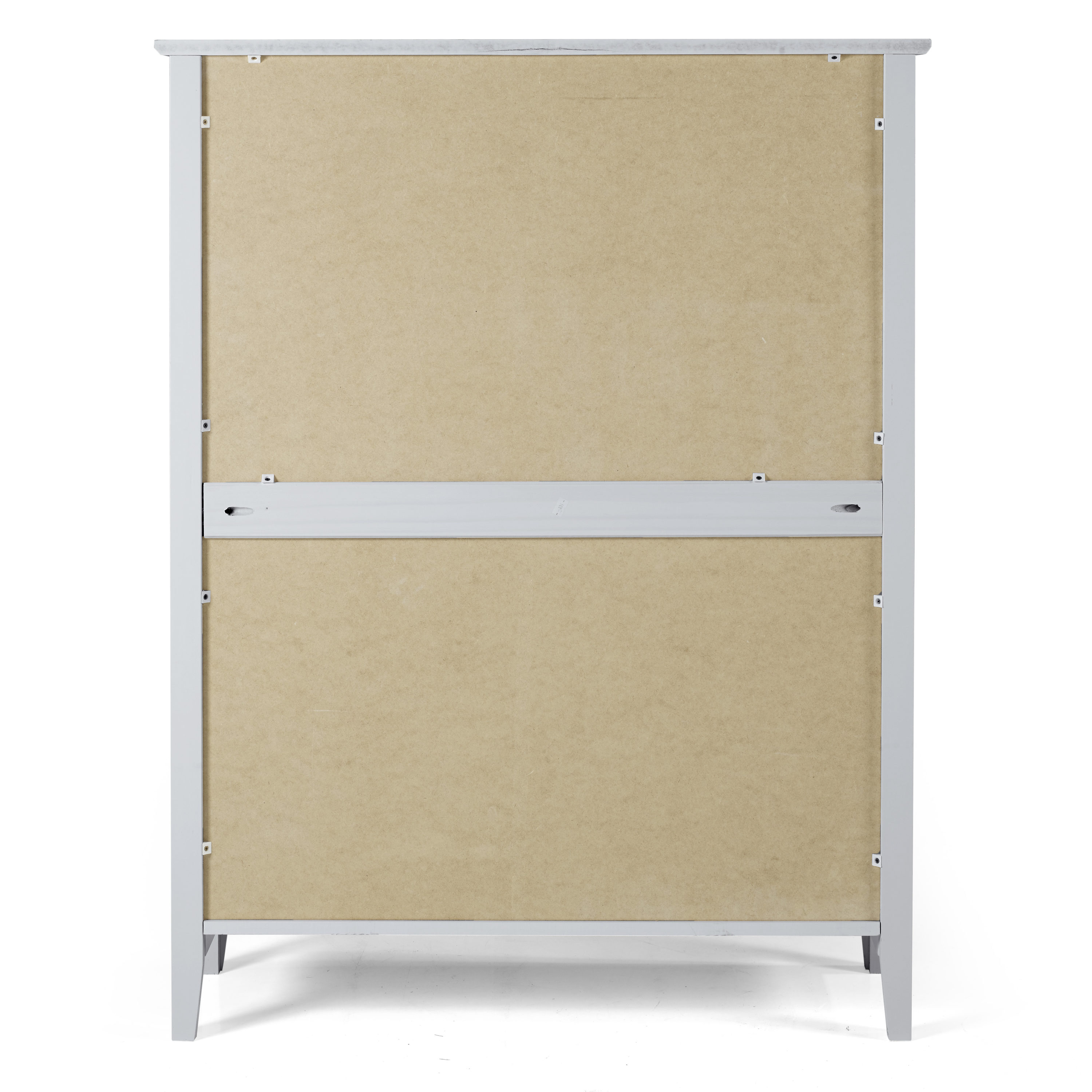 Dove Gray Pine 5-Drawer Chest