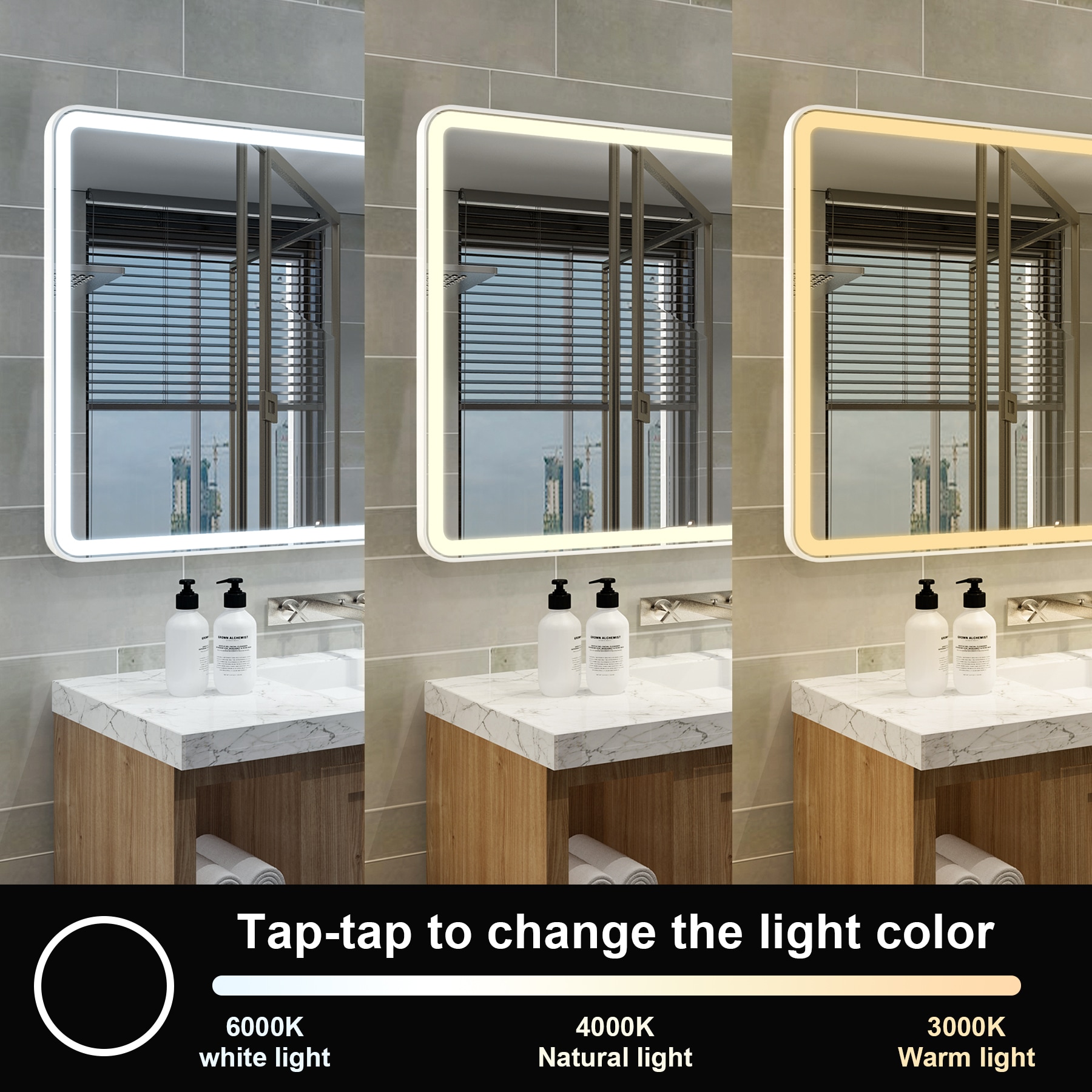 Forclover JSEXHY4024-4X Framed-Bath-Mirrors - View #4