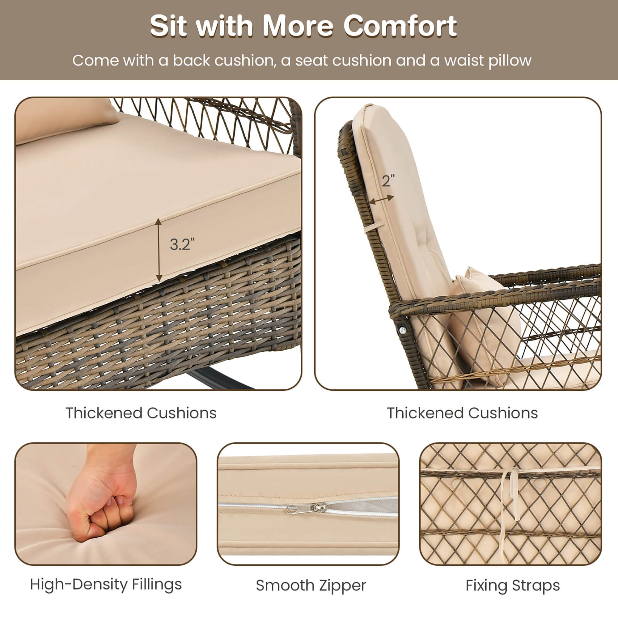 Forclover HYFL-976MS Patio-Conversation-Sets - View #6