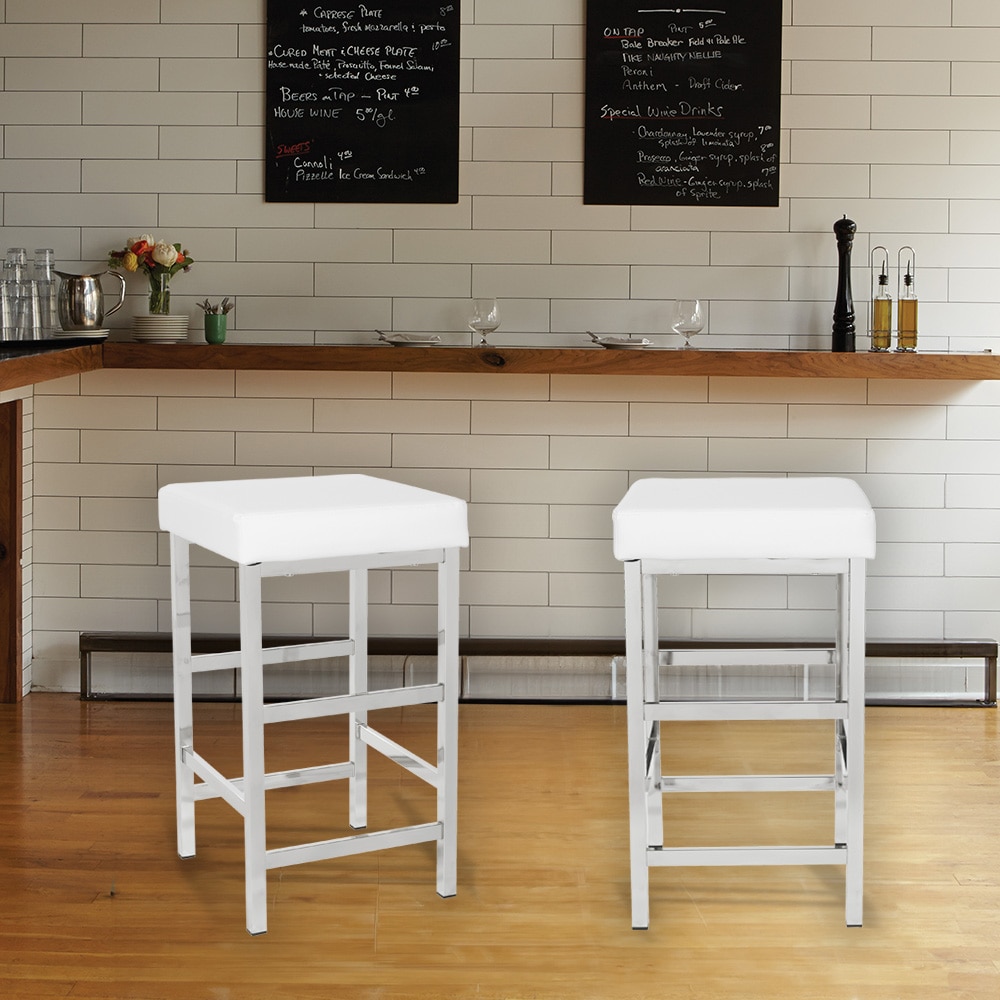 OSP Home Furnishings MET1326C-WH stools - View #6