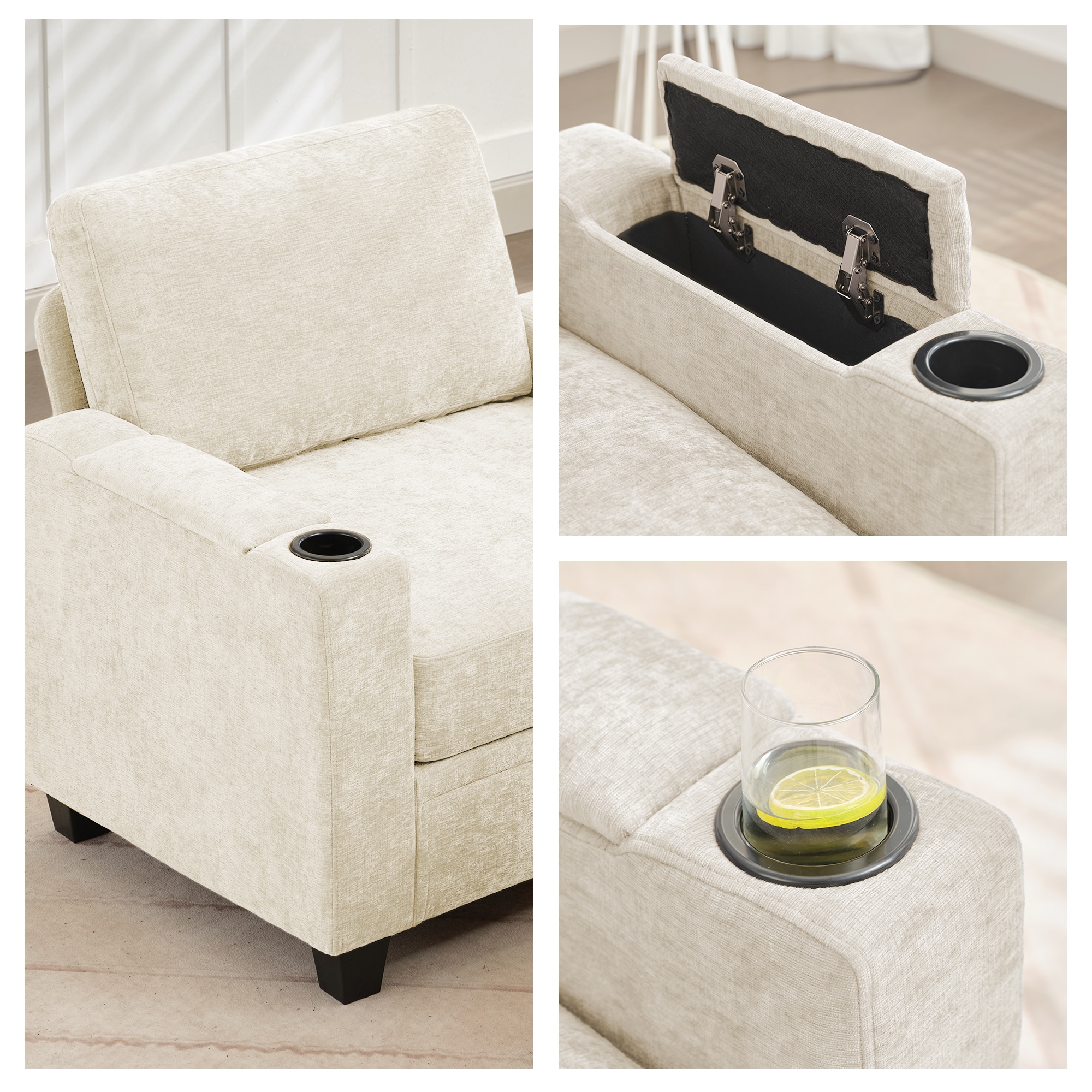 VOUA SAF-XNECW3-BE1 Sofas-Loveseats - View #4