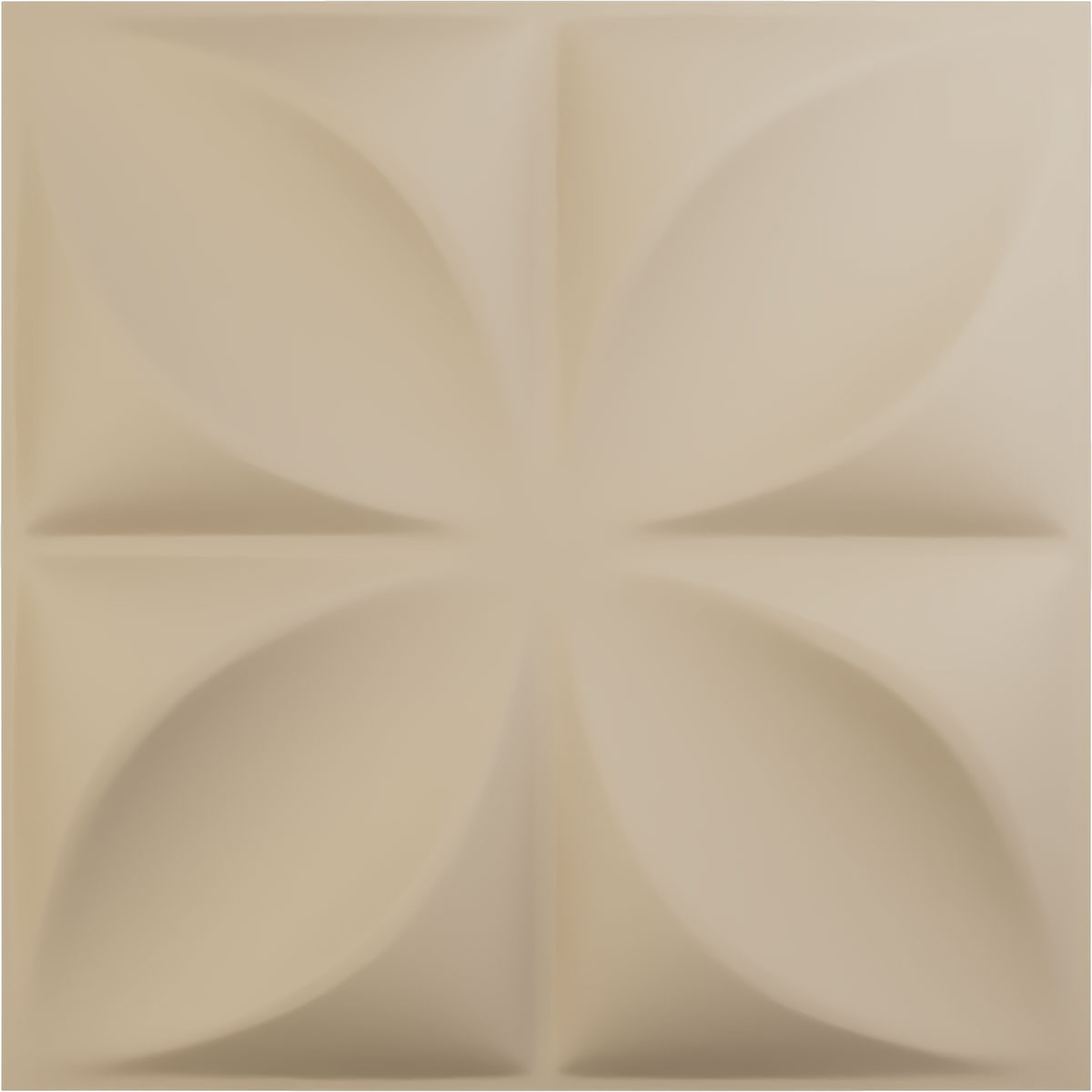 Ekena Millwork WP20X20ALGBE-CASE-12 19-5/8-in x 19-5/8-in Embossed Paintable/Stainable Brown/Tan PVC Wall Panel ( 12 -Pack, Covers 32.04-sq ft )