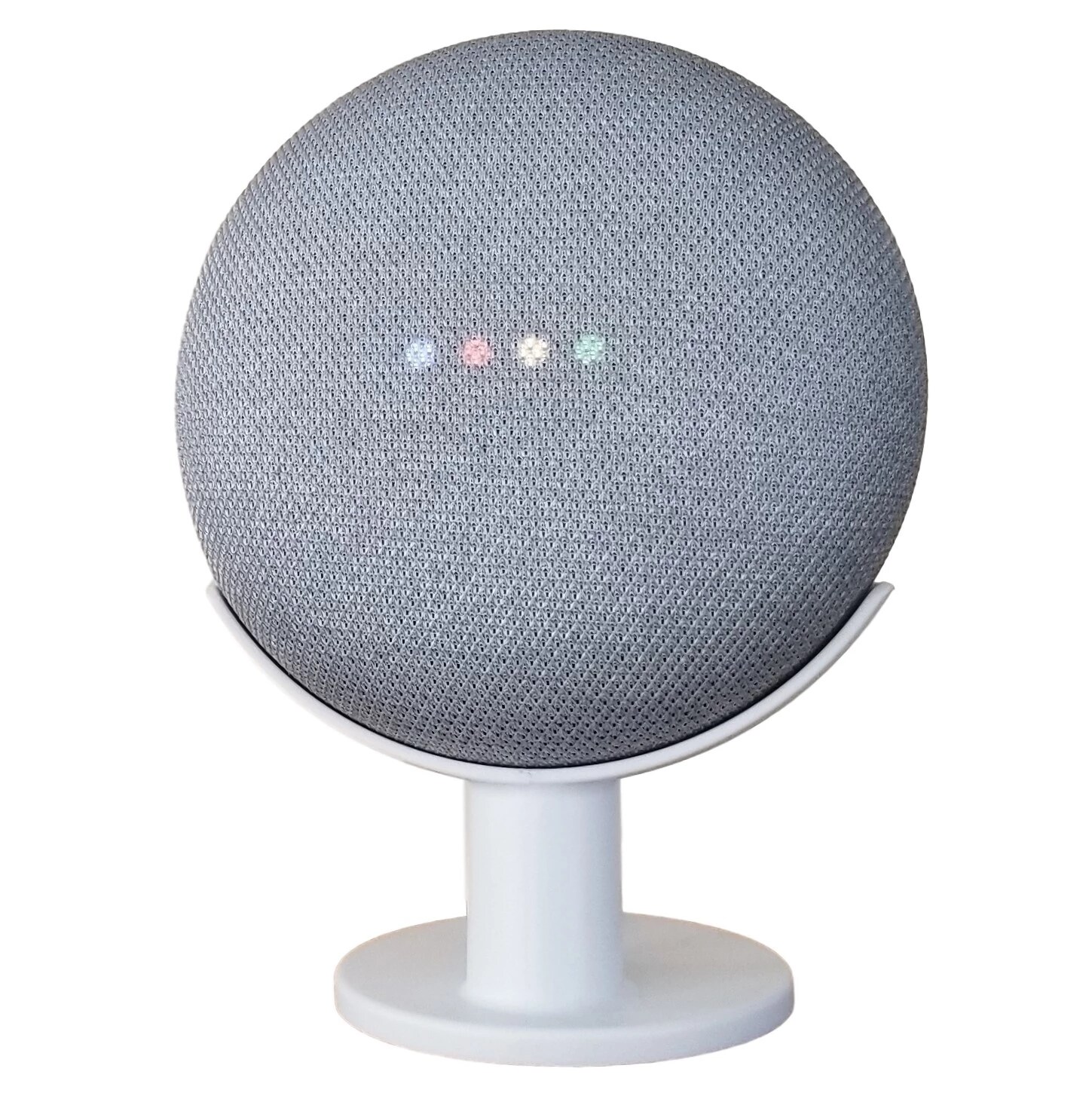 Sound Visibility and Appearance Improving Black Metal Desktop Mount for Your Google Home Mini Voice Assistant Caremoo Pedestal Stand for Google Home Mini 