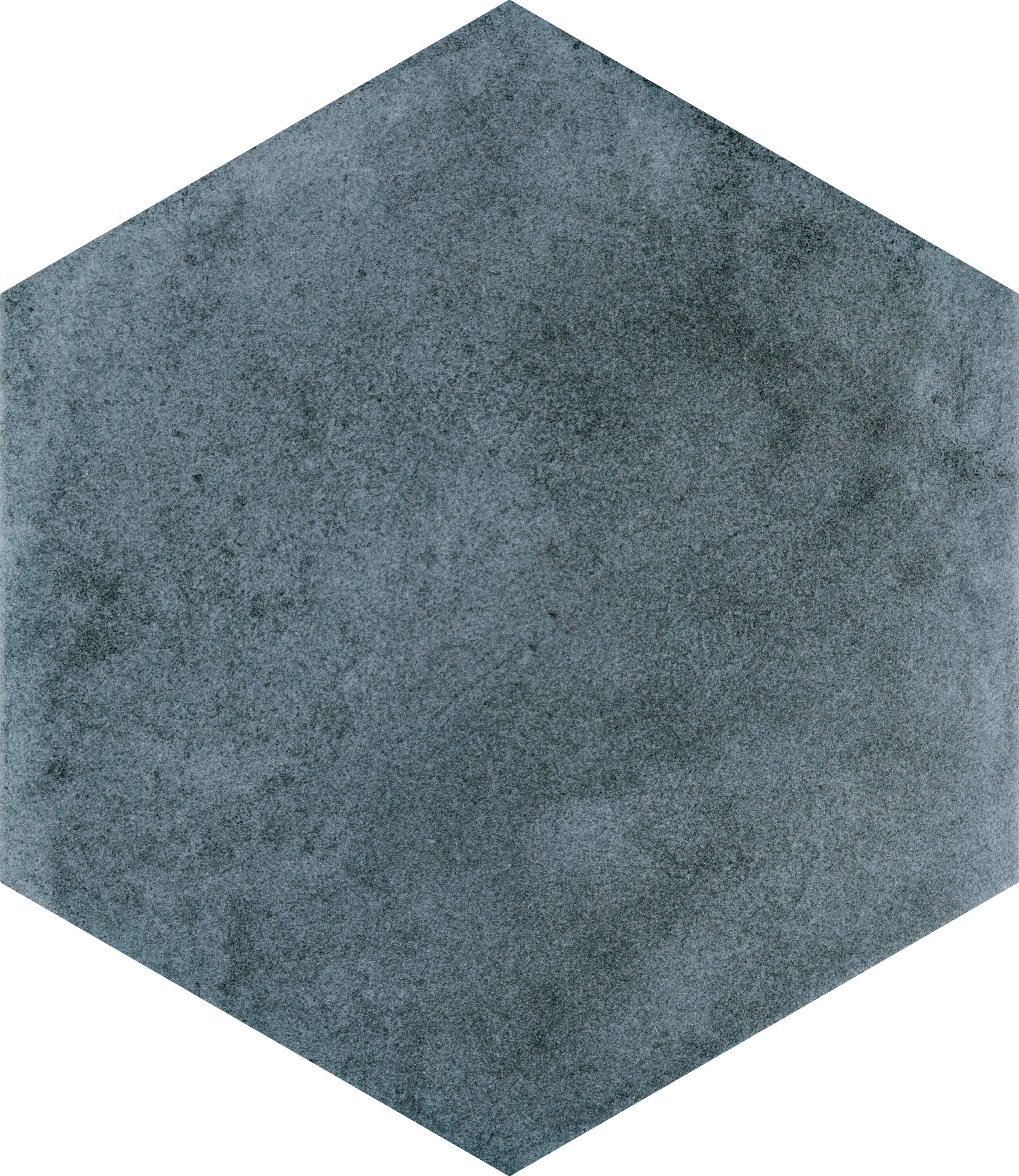 Affinity Tile S1FMAT9BL Sample- Matter Blue 8-in x 9-in Multi-finish Porcelain Stone Look Hexagon Floor and Wall Tile