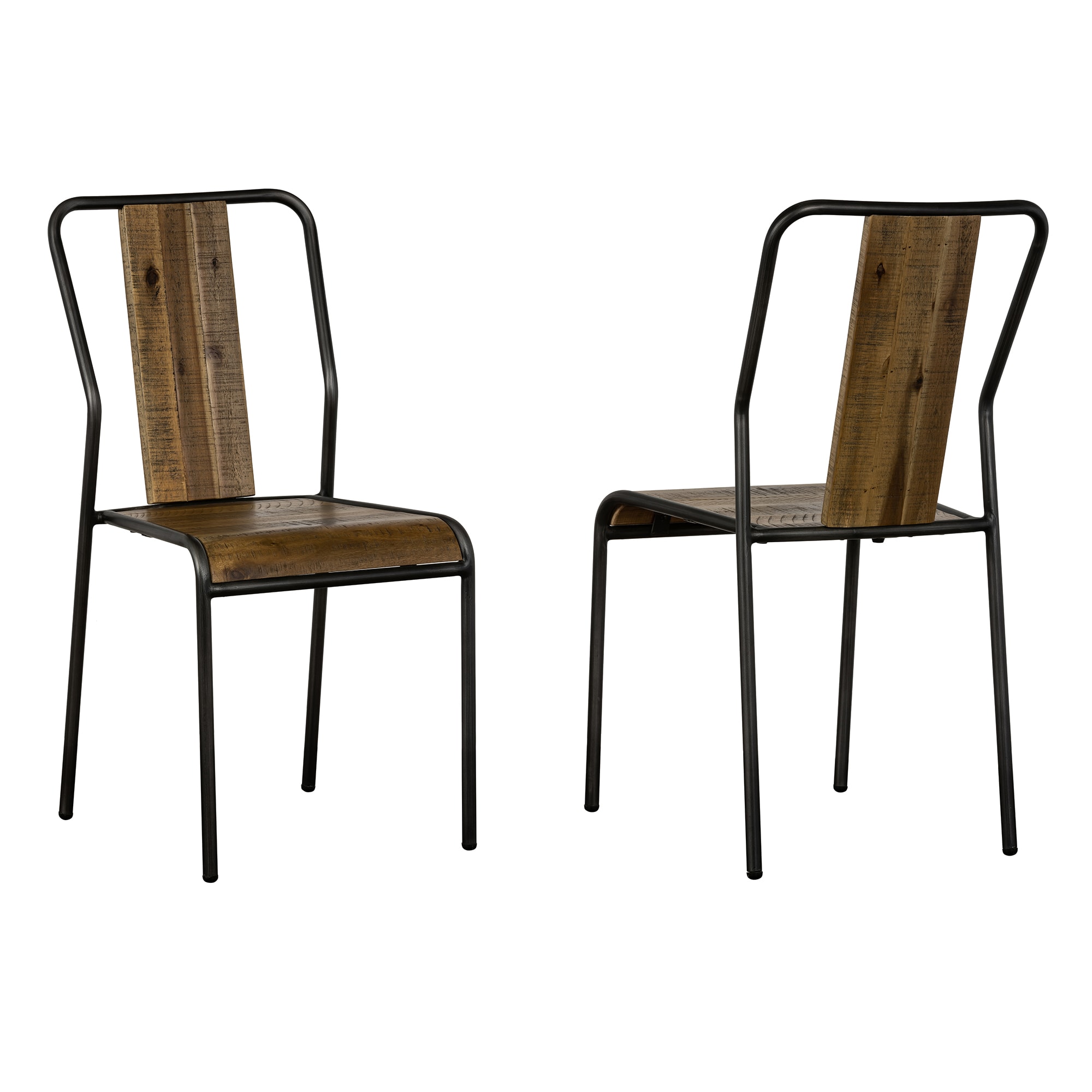 Armen Living Cusco Rustic Side Chair (Metal Frame) at Lowes.com