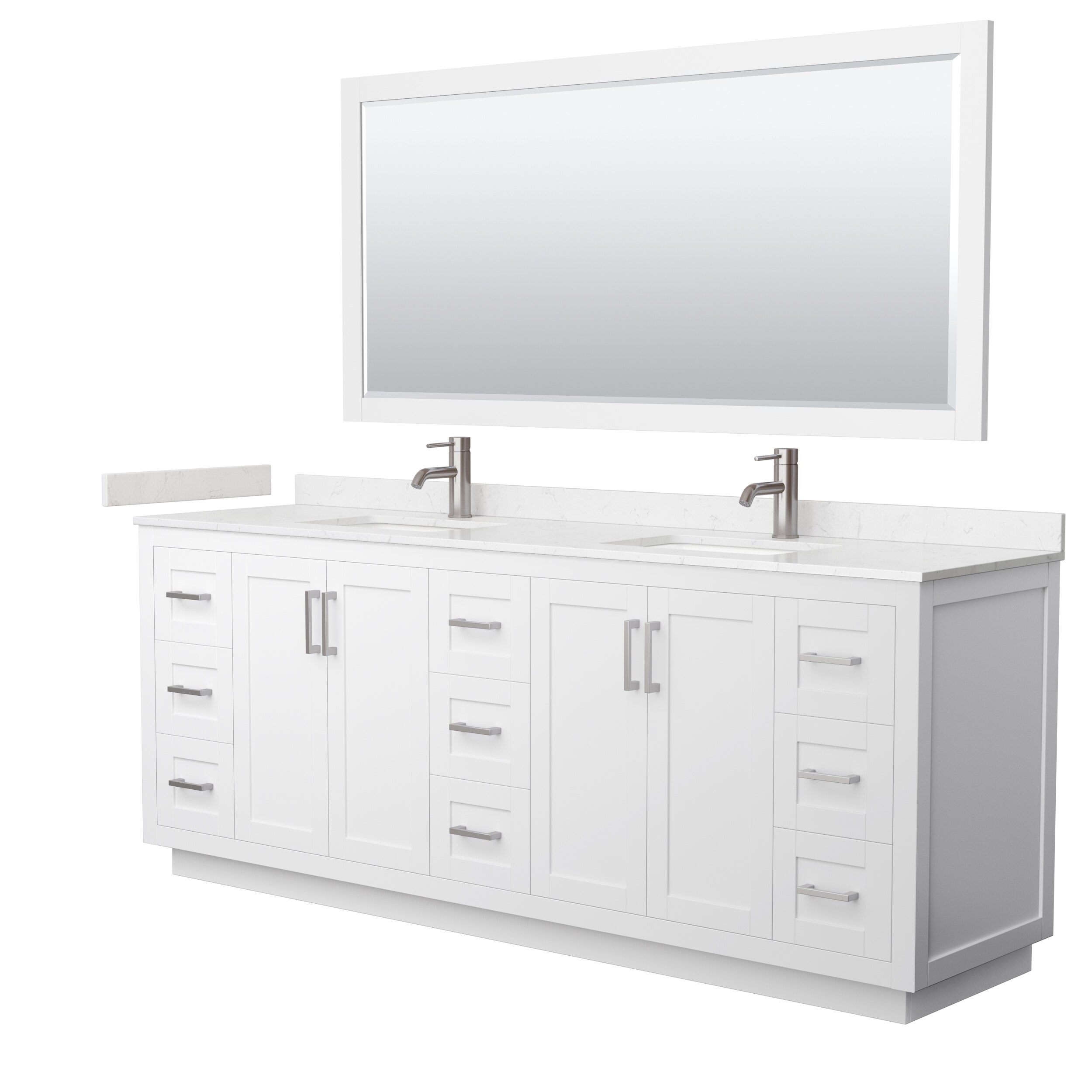 Wyndham Collection WCF292984DWHC2UNSM70 Bath-Vanity-Combo - View #2