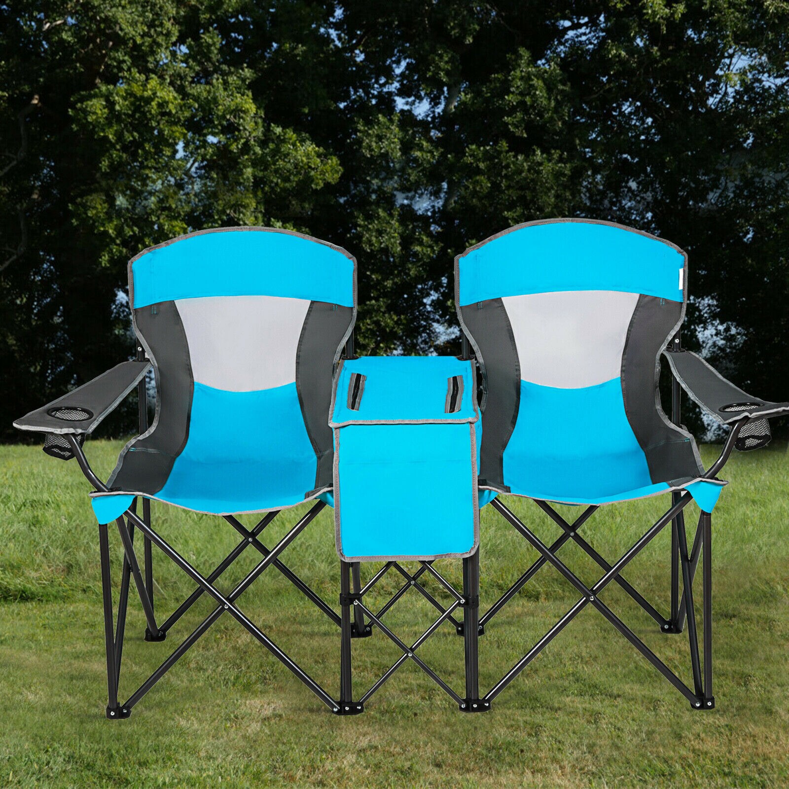 WELLFOR DOJ70569BL Beach-Camping-Chairs - View #6