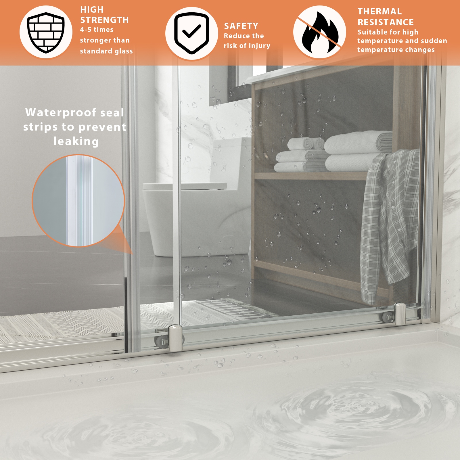 Lordear HMS-LD-6A21-4-60SS Shower-Doors - View #9