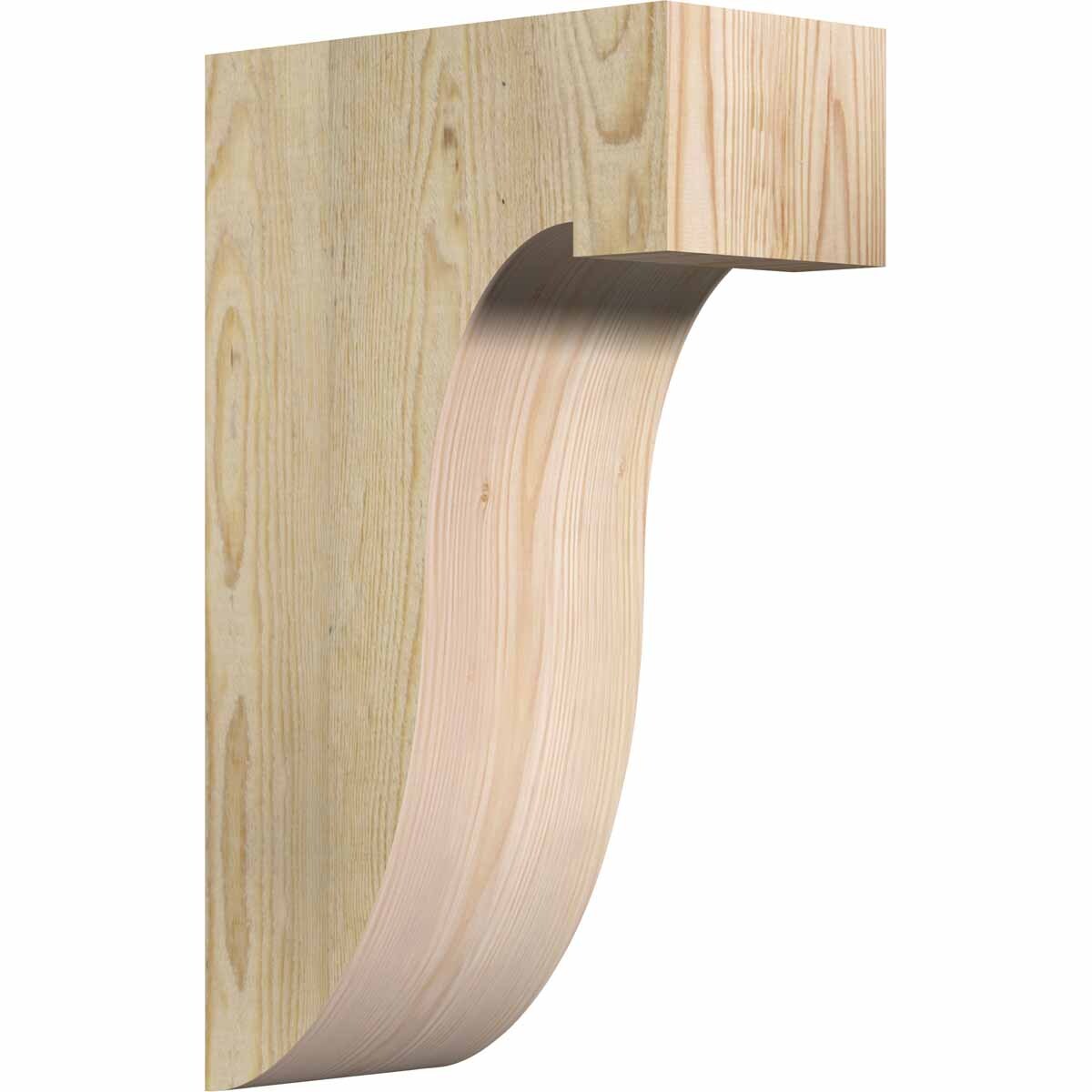 Ekena Millwork COR06X12X20DEL00RDF 6-in x 12-in x 20-in Del monte Unfinished Douglas fir Wood Paintable/Stainable Corbel