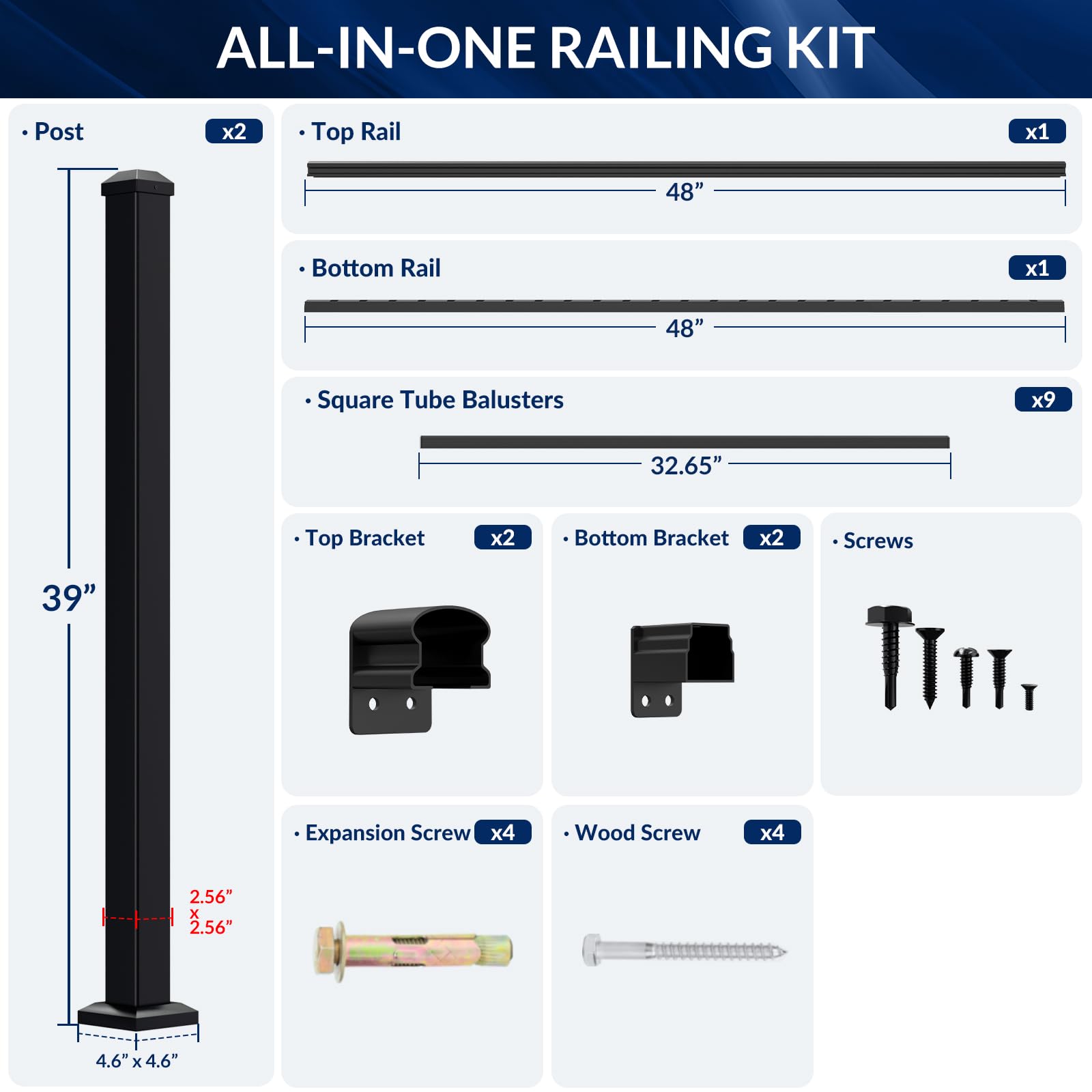 Afoxsos LAF0704F118 Stair-Railing-Kits - View #6