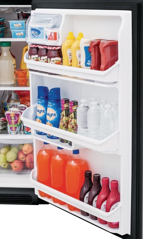 Frigidaire 20.4-cu ft Top-Freezer Refrigerator (Black) at Lowes.com