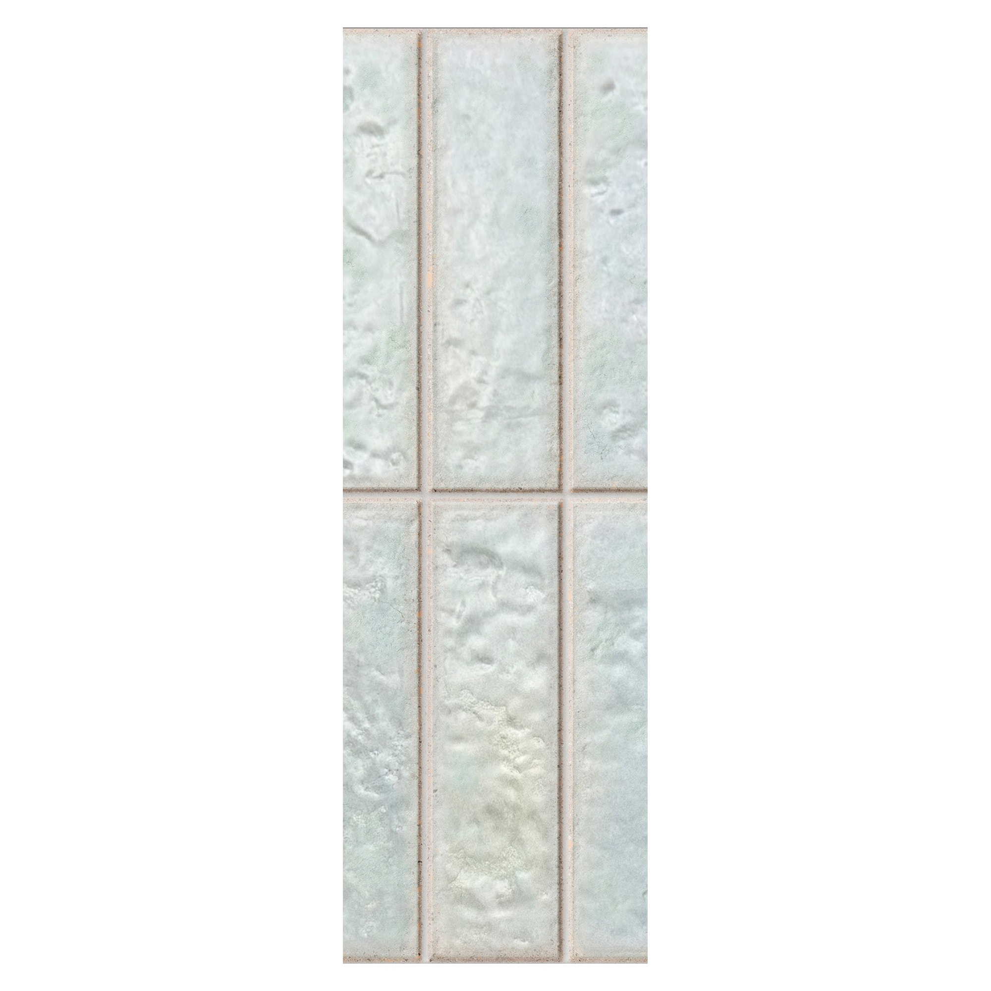 Giorbello Sample - Villora Aqua 4-in x 12-in Glazed Porcelain Zellige Wall Tile