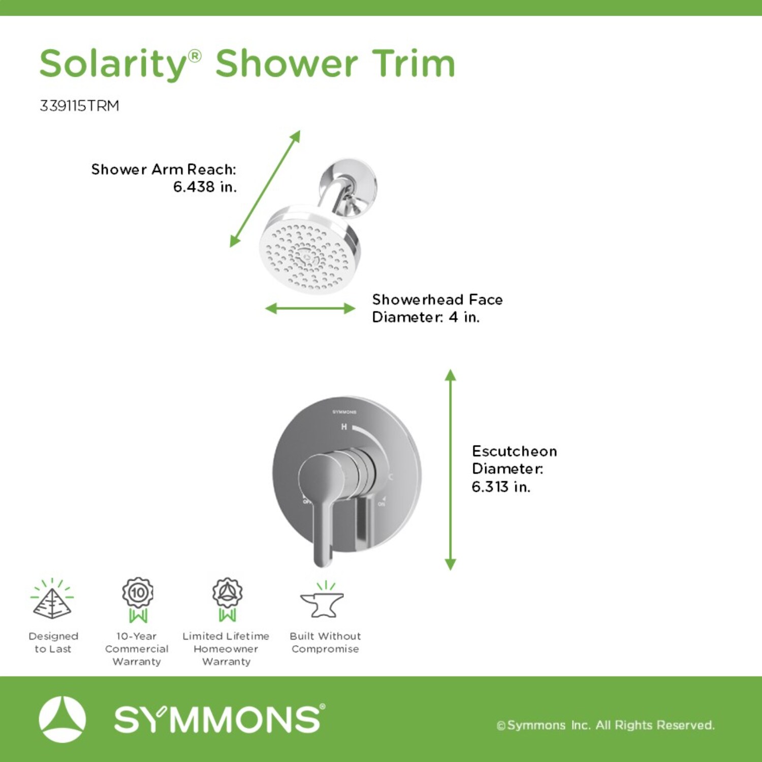 Symmons 339115TRM Tub-Shower-Faucets - View #2