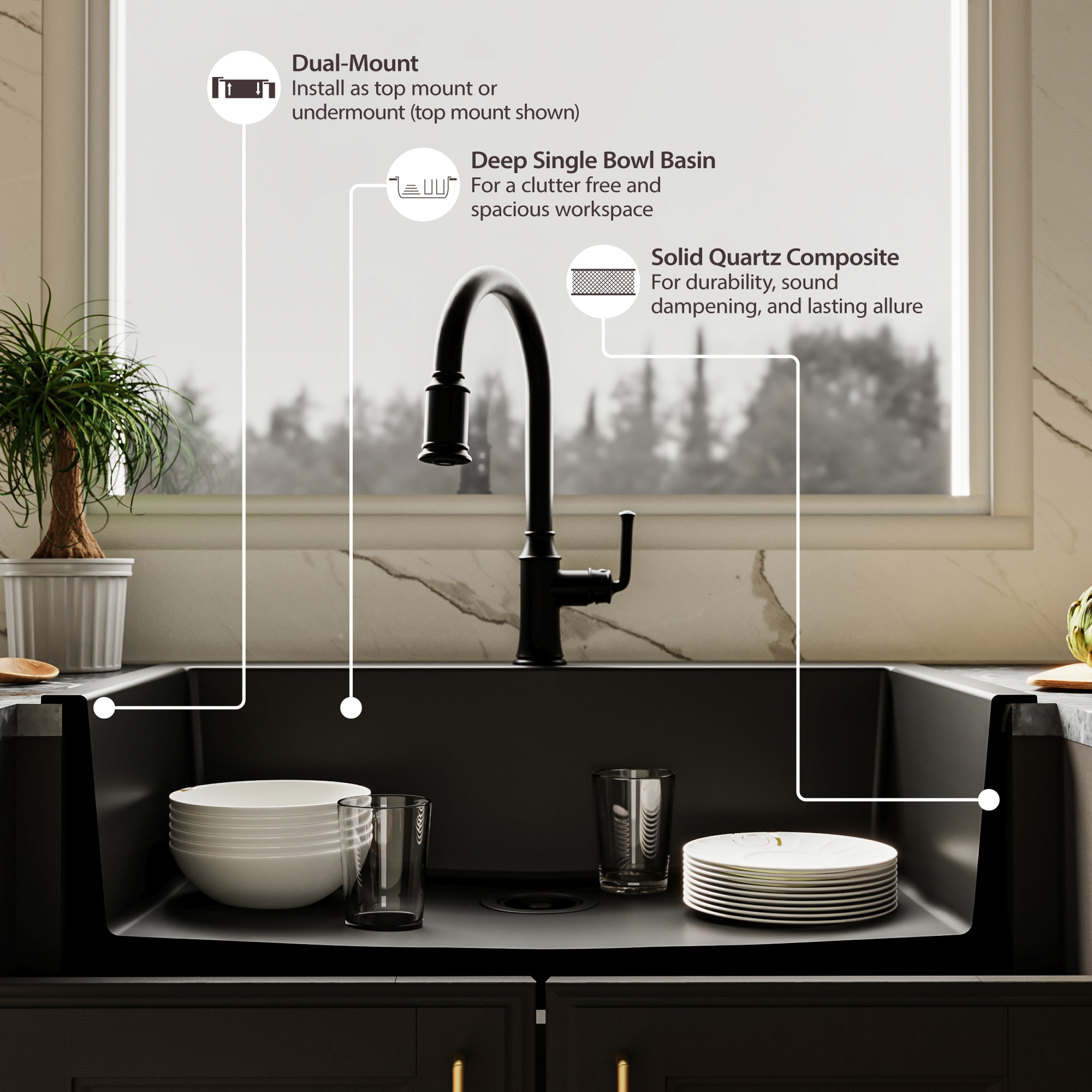 allen + roth GT1012BLK Kitchen-Sinks - View #6